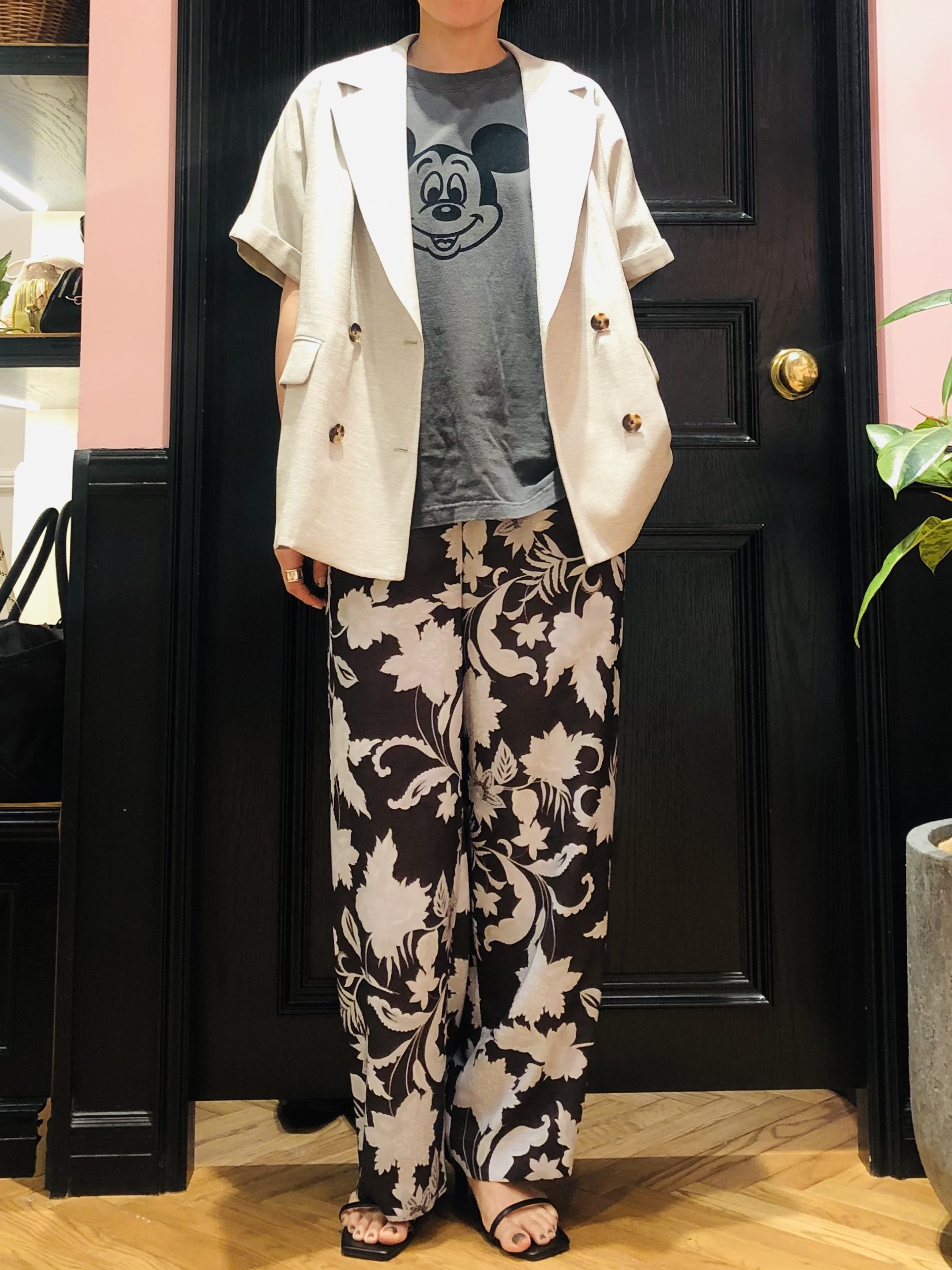 OGATAさんの「DRESSTERIOR｜【セットアップ可/UVカット/接触冷感/吸水速乾】ウォッシャブル リネンライクドルマンジャケット」を使ったコーディネート