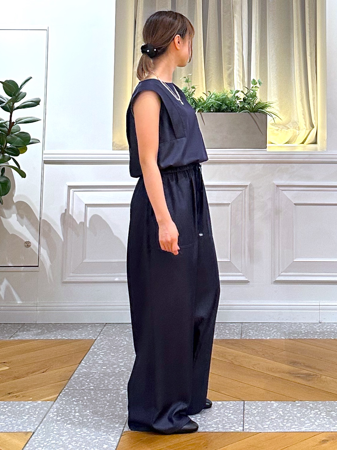 なべこさんの「DRESSTERIOR｜【ウォッシャブル】フレンチスリーブ コンビネゾン」を使ったコーディネート