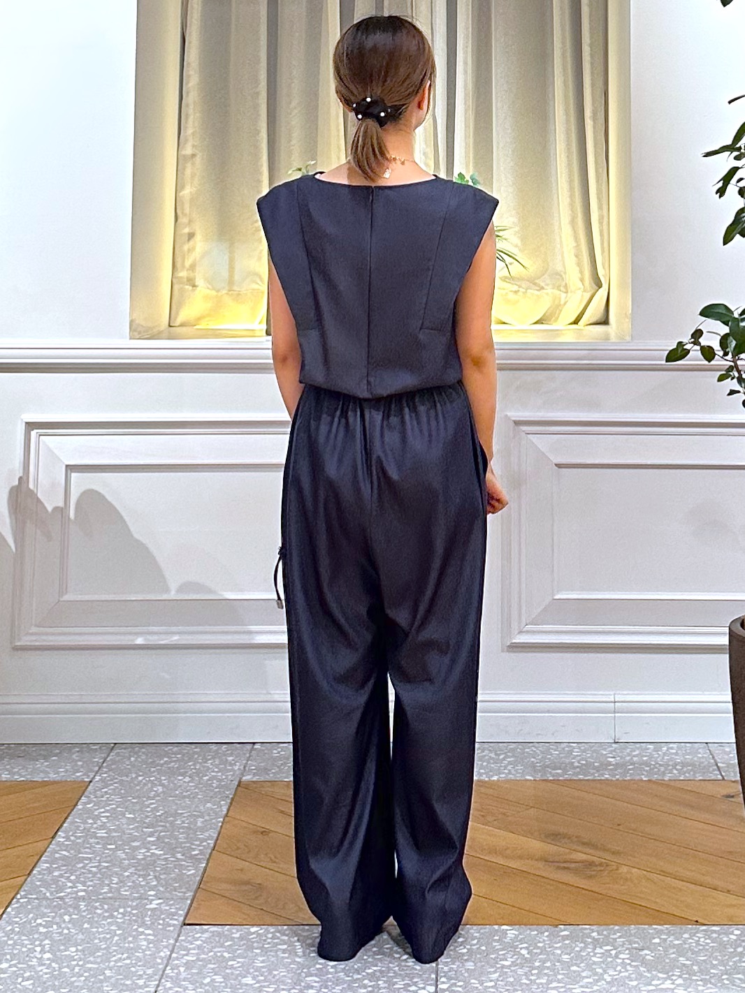 なべこさんの「DRESSTERIOR｜【ウォッシャブル】フレンチスリーブ コンビネゾン」を使ったコーディネート