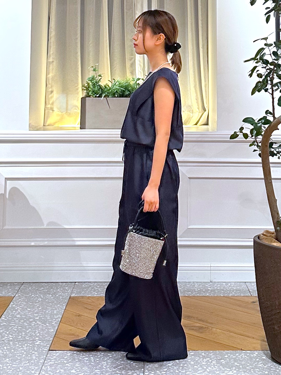 なべこさんの「DRESSTERIOR｜【ウォッシャブル】フレンチスリーブ コンビネゾン」を使ったコーディネート