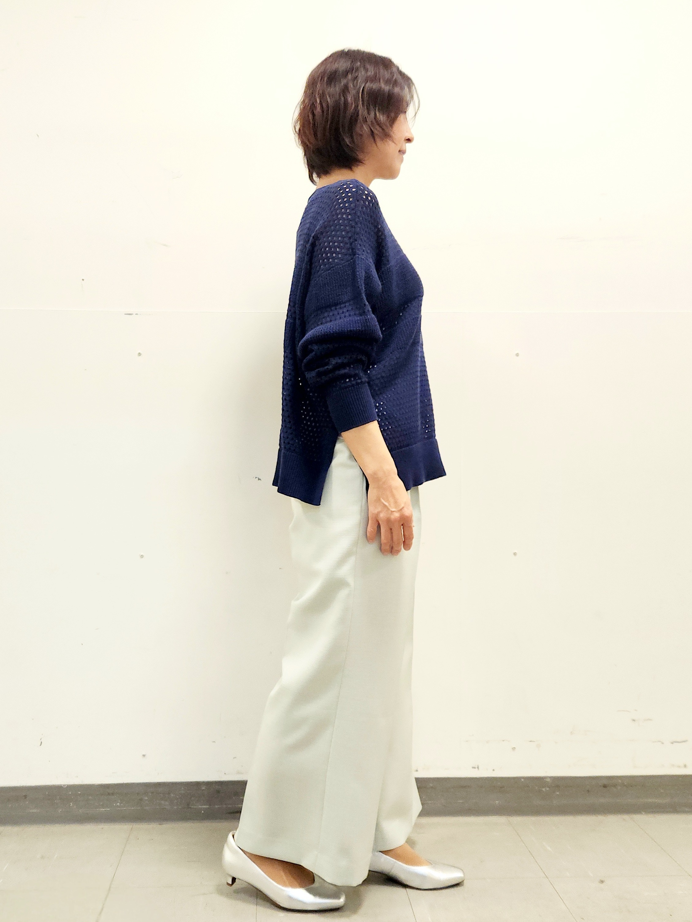 mayumayuさんの「Reflect｜【レイヤードにおすすめ◎】メッシュ風ドライタッチニット」を使ったコーディネート