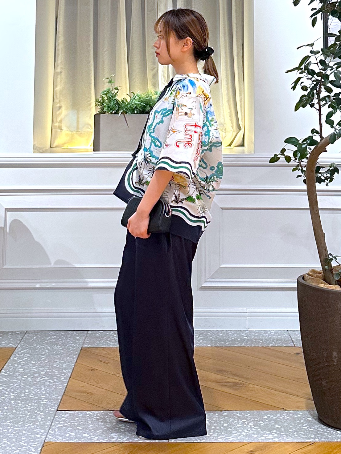なべこさんの「DRESSTERIOR｜muller of yoshiokubo（ミュラーオブヨシオクボ）ブラウス」を使ったコーディネート