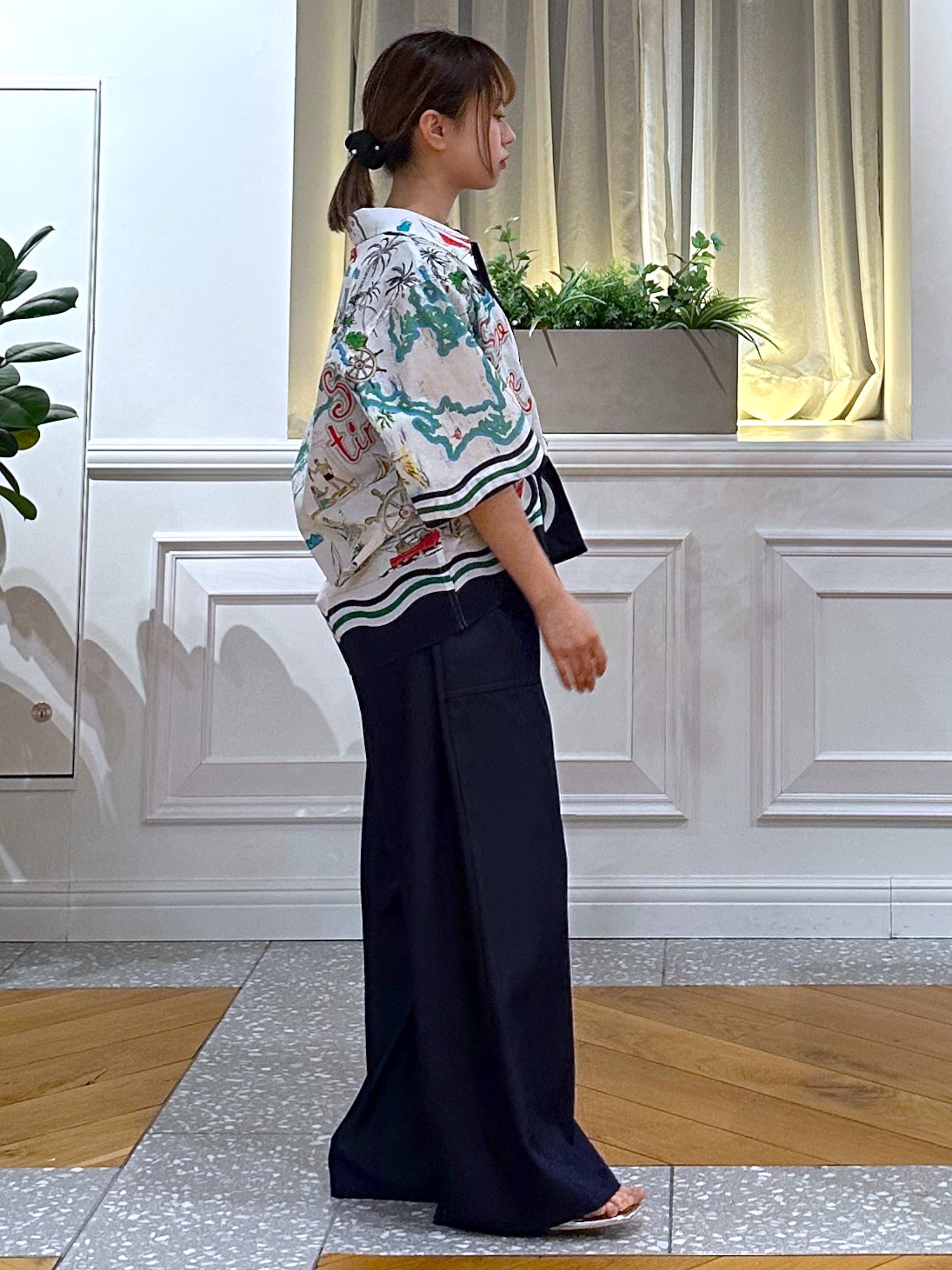 なべこさんの「DRESSTERIOR｜muller of yoshiokubo（ミュラーオブヨシオクボ）ブラウス」を使ったコーディネート