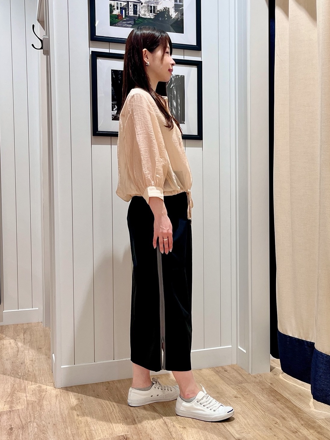 mihoさんの「Dessin｜【洗える】シアードロストブラウス」を使ったコーディネート