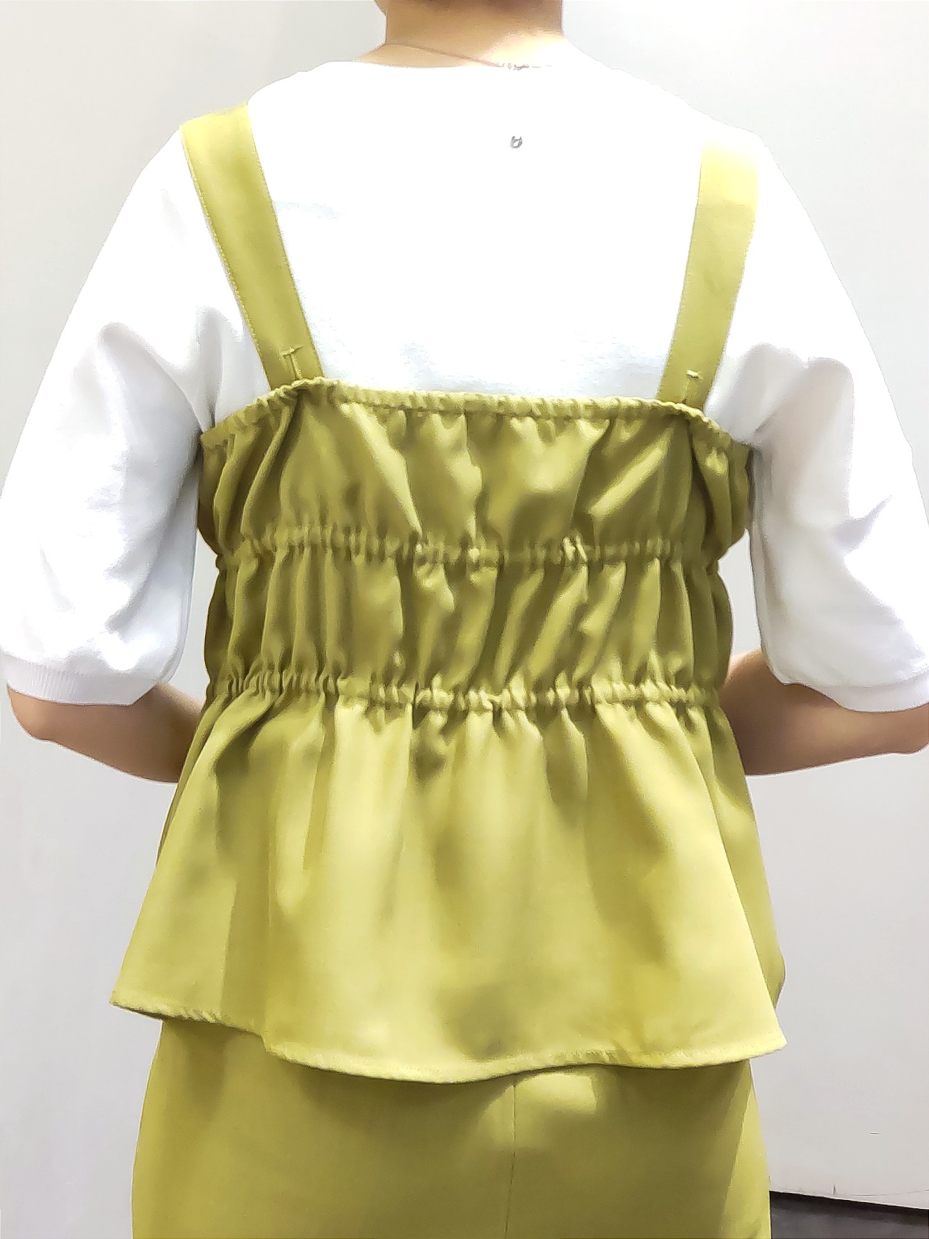 やまちゃんさんの「grove｜高評価！シャーリングビスチェSET UP」を使ったコーディネート