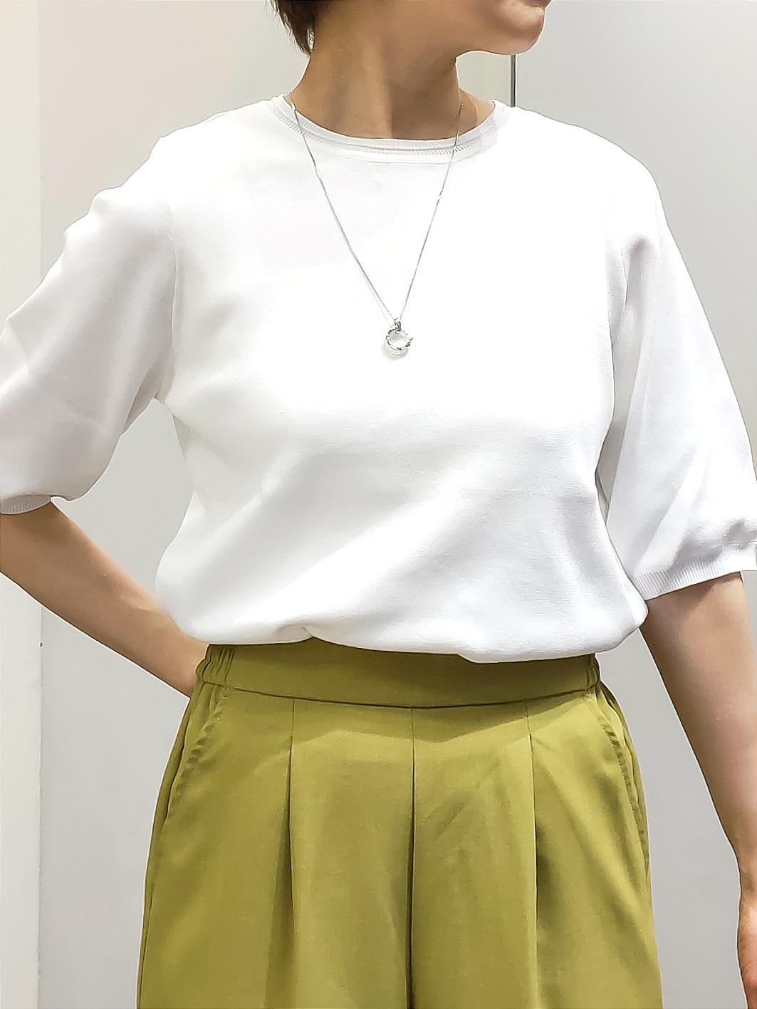 やまちゃんさんの「grove｜高評価！シャーリングビスチェSET UP」を使ったコーディネート