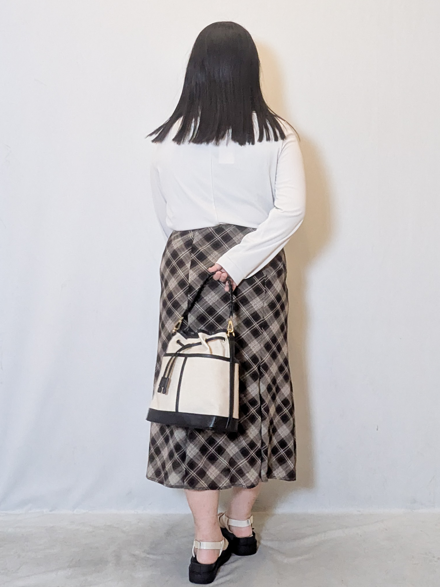 Nonさんの「index｜ランダムタックトップス【洗濯機OK／吸水速乾／接触冷感／UVケア】《5col》」を使ったコーディネート