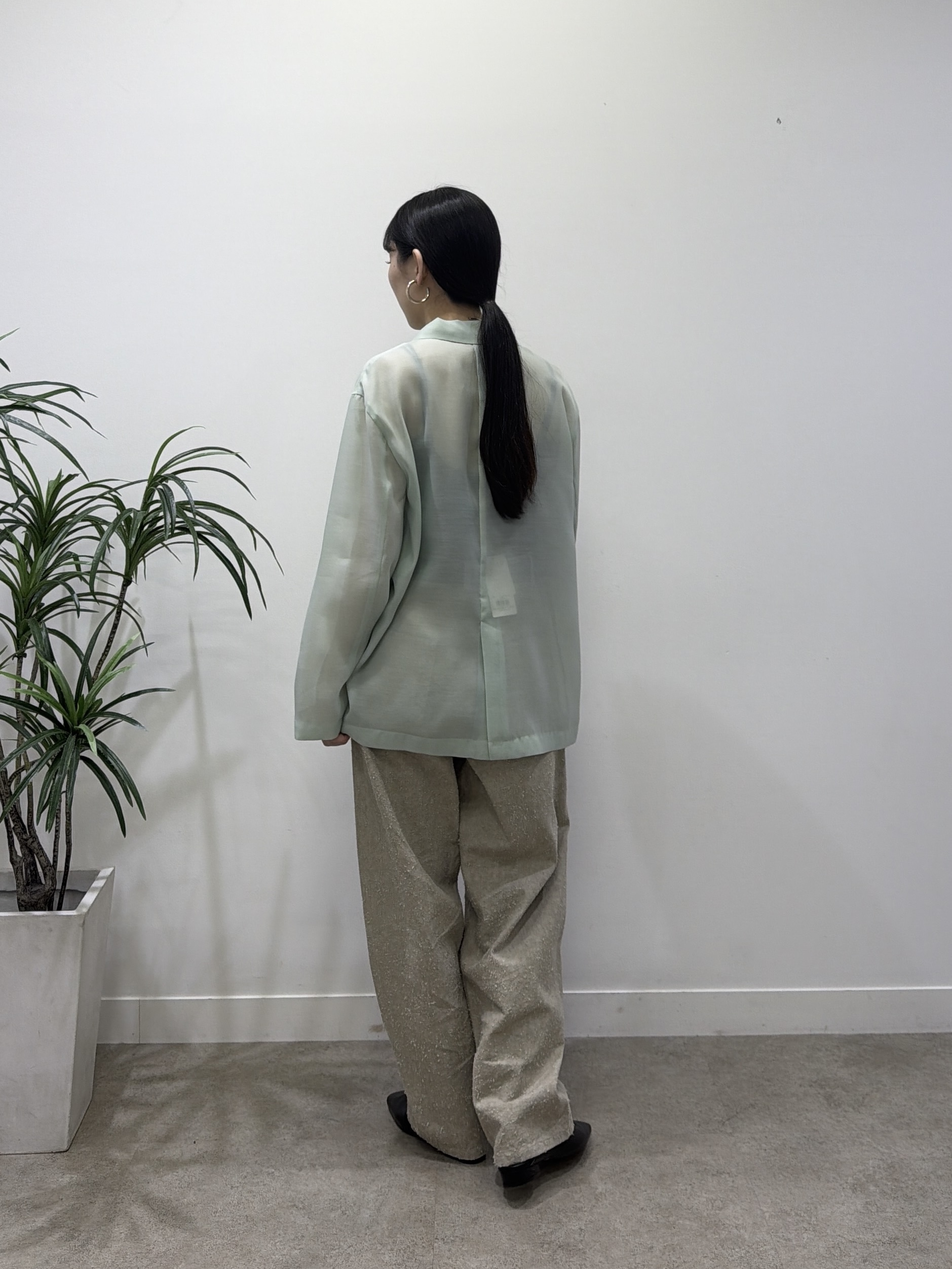 rinaさんの「INDIVI｜シアーシャツジャケット【接触冷感】」を使ったコーディネート