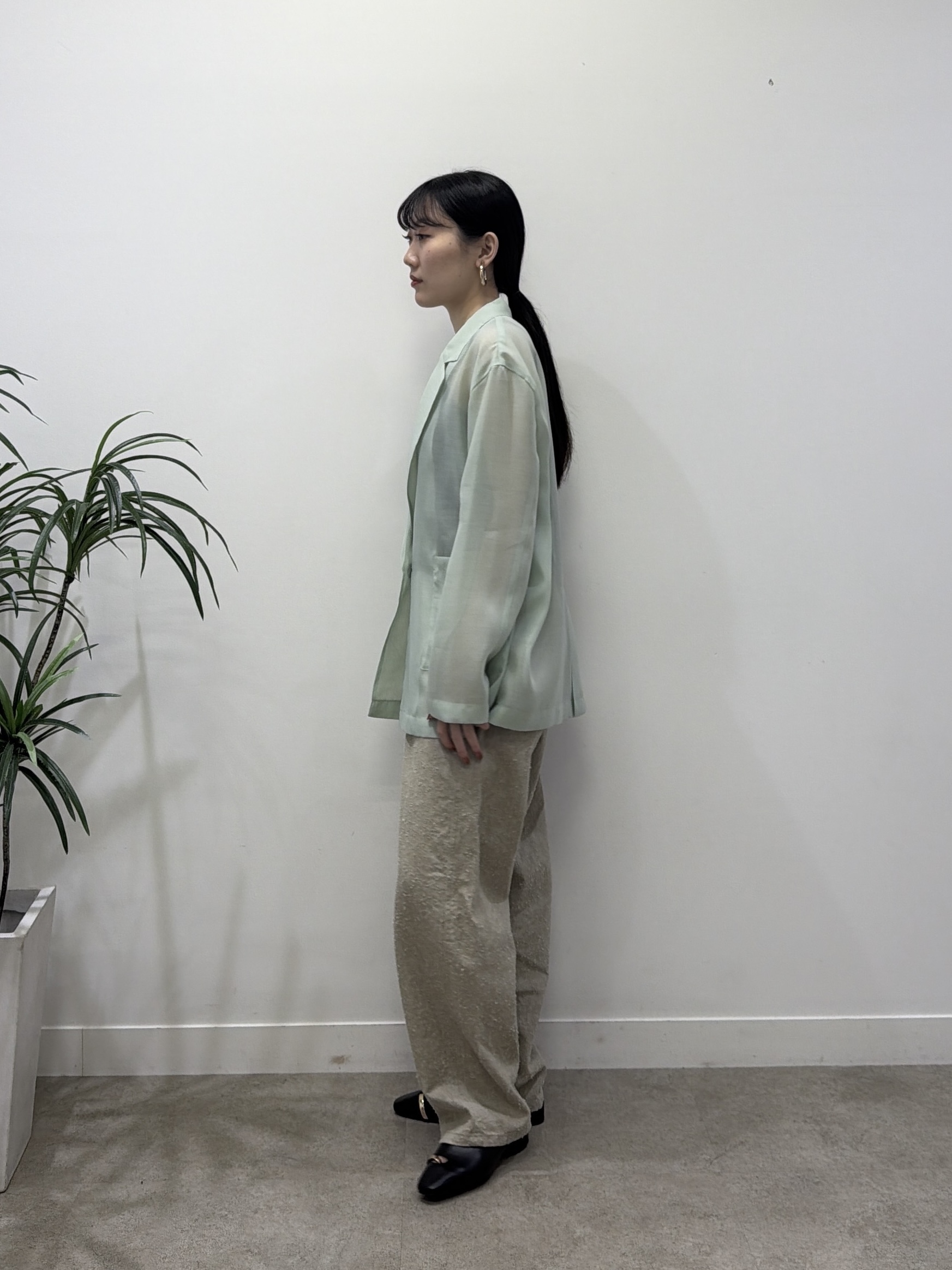 rinaさんの「INDIVI｜シアーシャツジャケット【接触冷感】」を使ったコーディネート