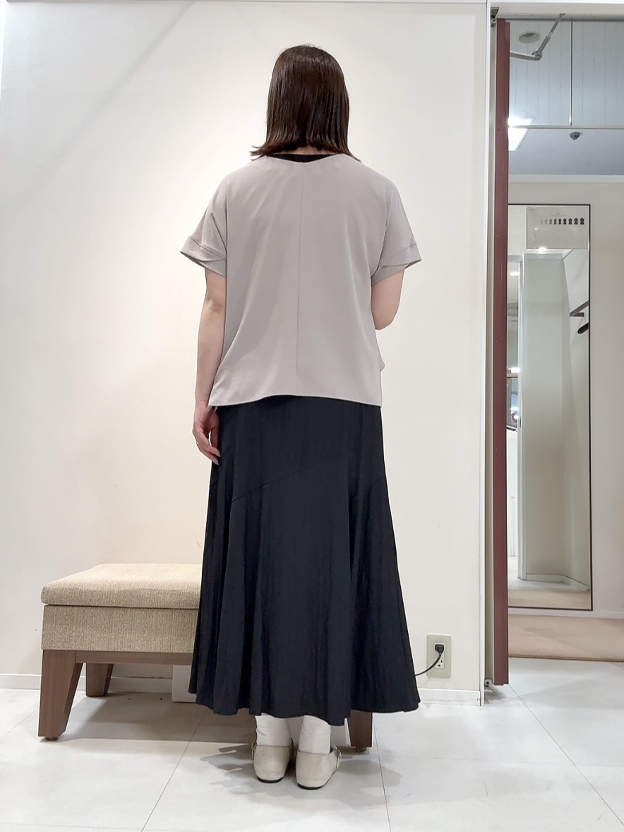 YUIさんの「UNTITLED｜【新色追加/セットアップ可】エアリー ダブルブレストジャケット」を使ったコーディネート