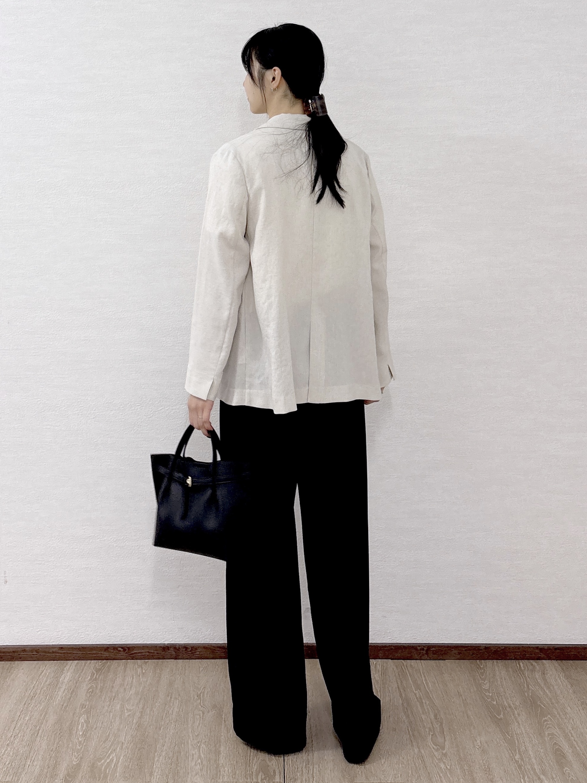 sachikoさんの「OPAQUE.CLIP｜【UV／接触冷感】ダブルブレストジャケット《防シワ加工／洗える》」を使ったコーディネート