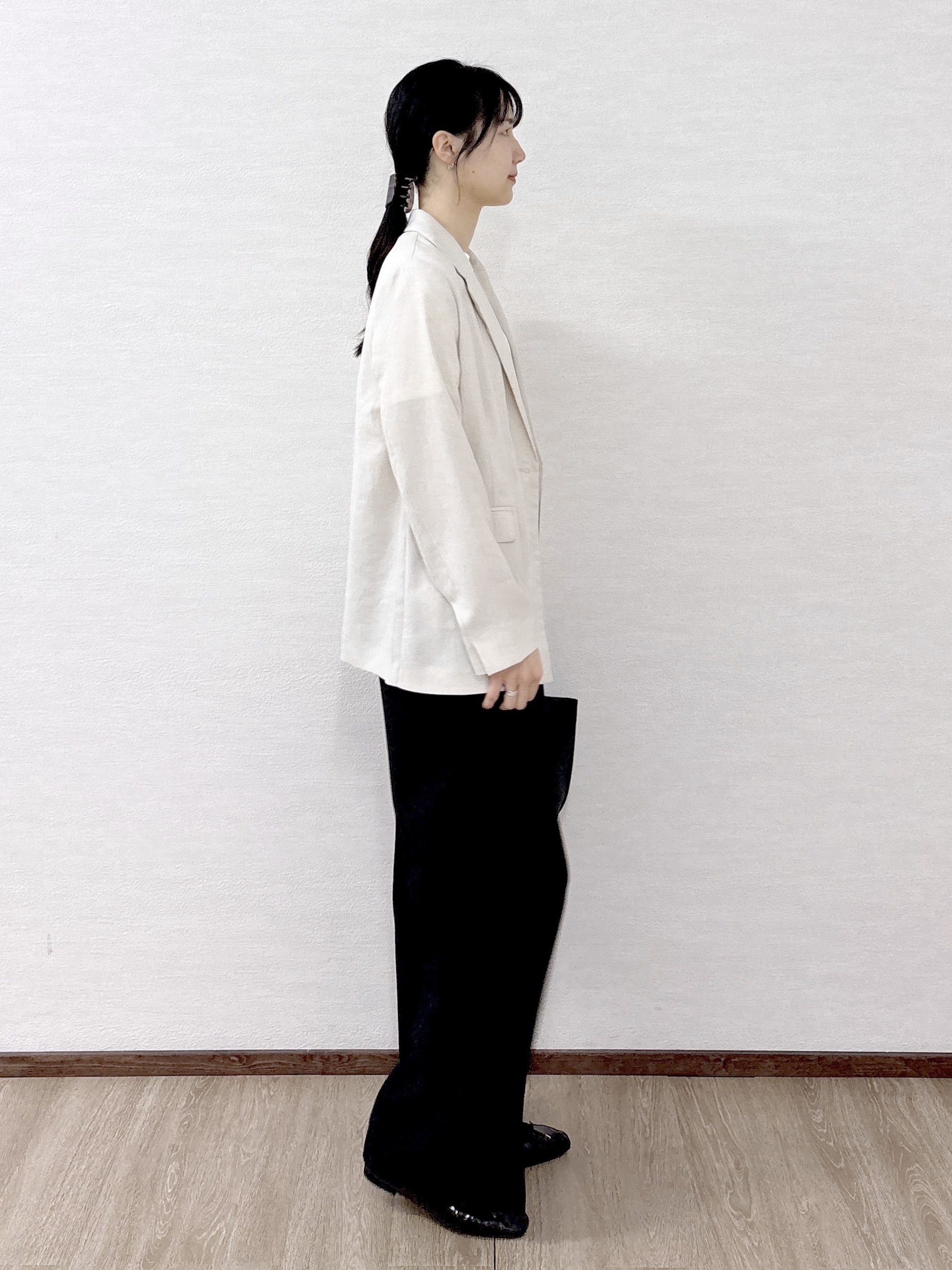 sachikoさんの「OPAQUE.CLIP｜【UV／接触冷感】ダブルブレストジャケット《防シワ加工／洗える》」を使ったコーディネート