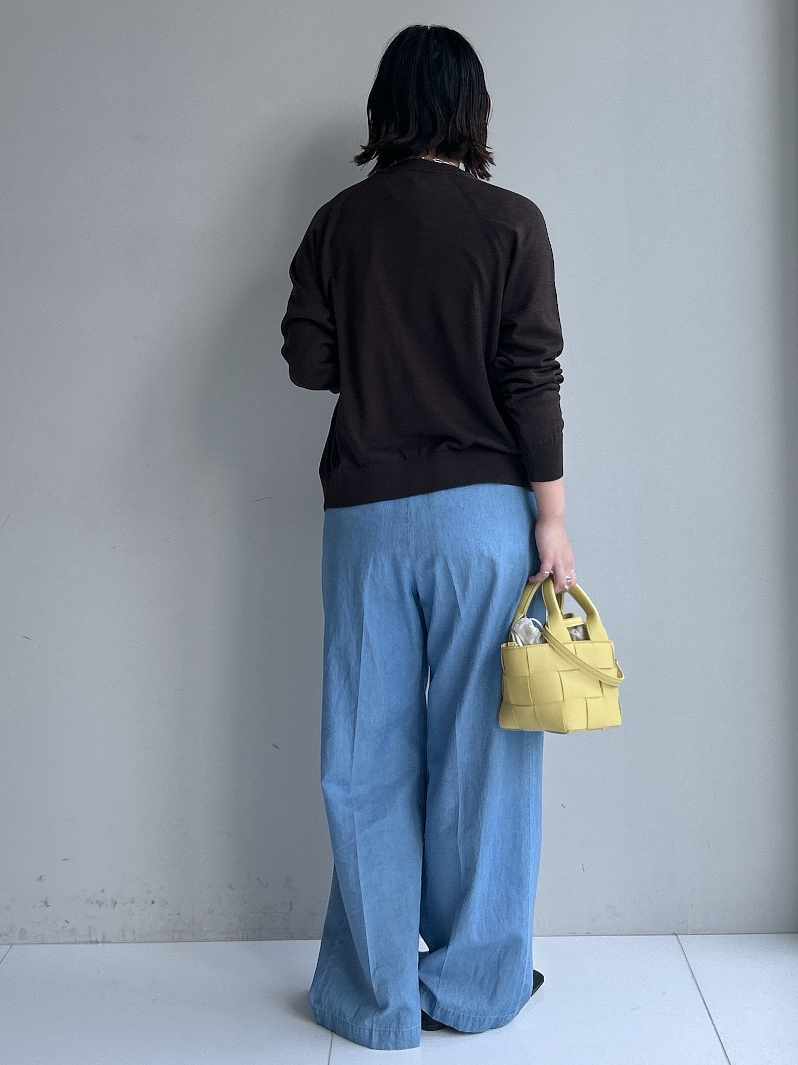 Hirokaさんの「Dessin｜【洗える】綿麻ドロストライトデニムパンツ」を使ったコーディネート