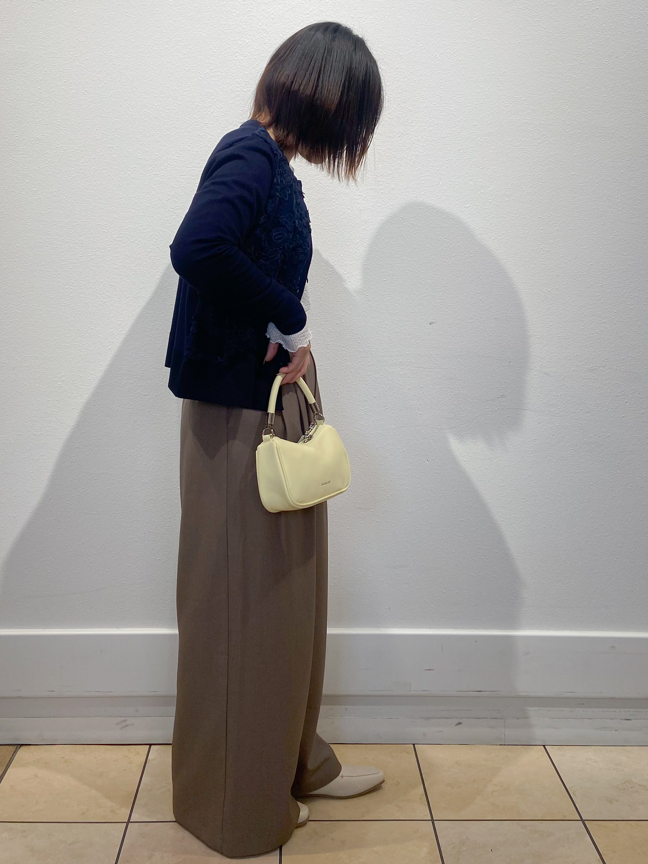 kimiさんの「OPAQUE.CLIP｜チュールレースニットカーディガン【洗える】」を使ったコーディネート