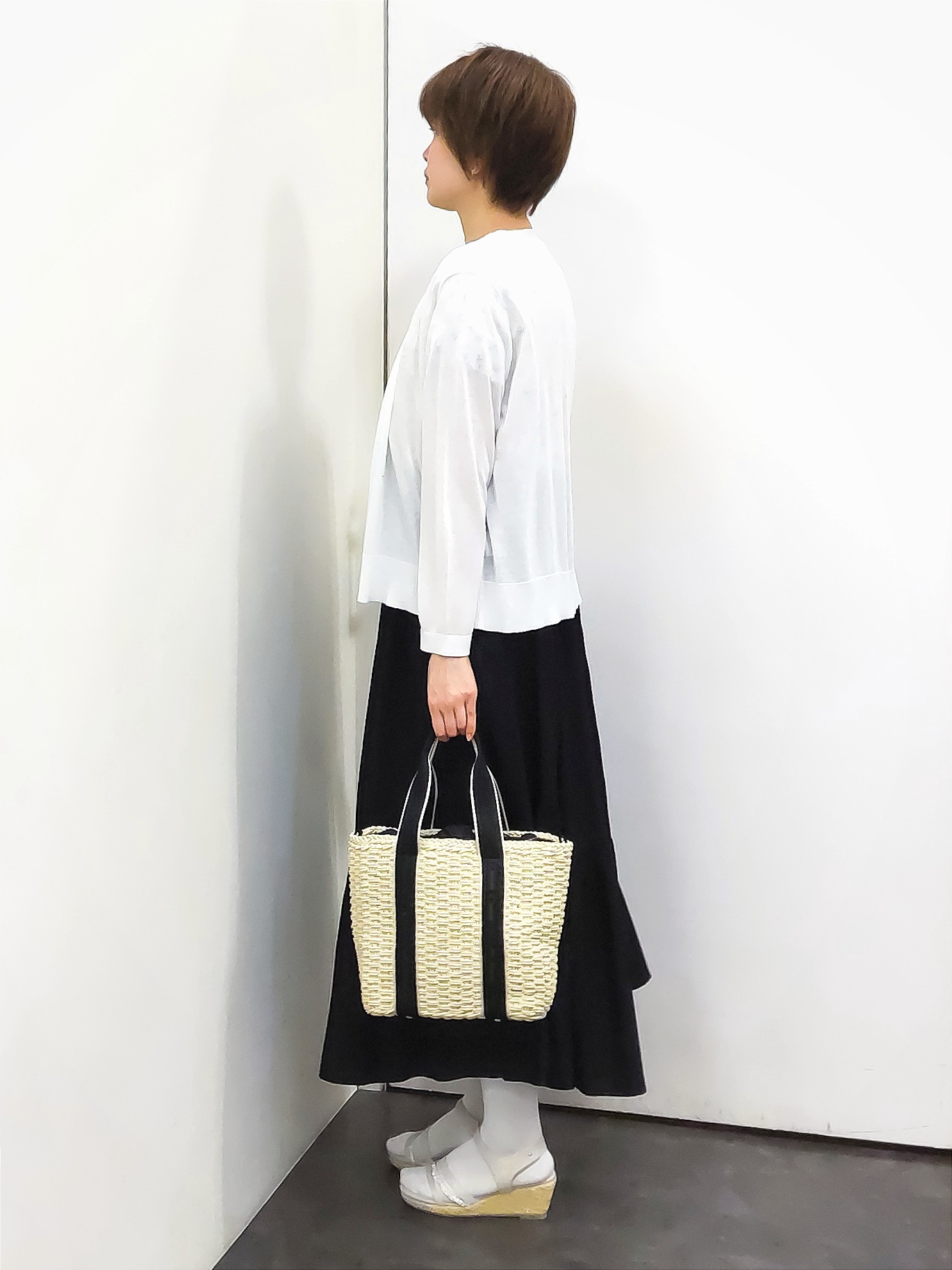 やまちゃんさんの「grove｜高評価！【接触冷感／UVカットetc】ベーシックショートカーディガン」を使ったコーディネート