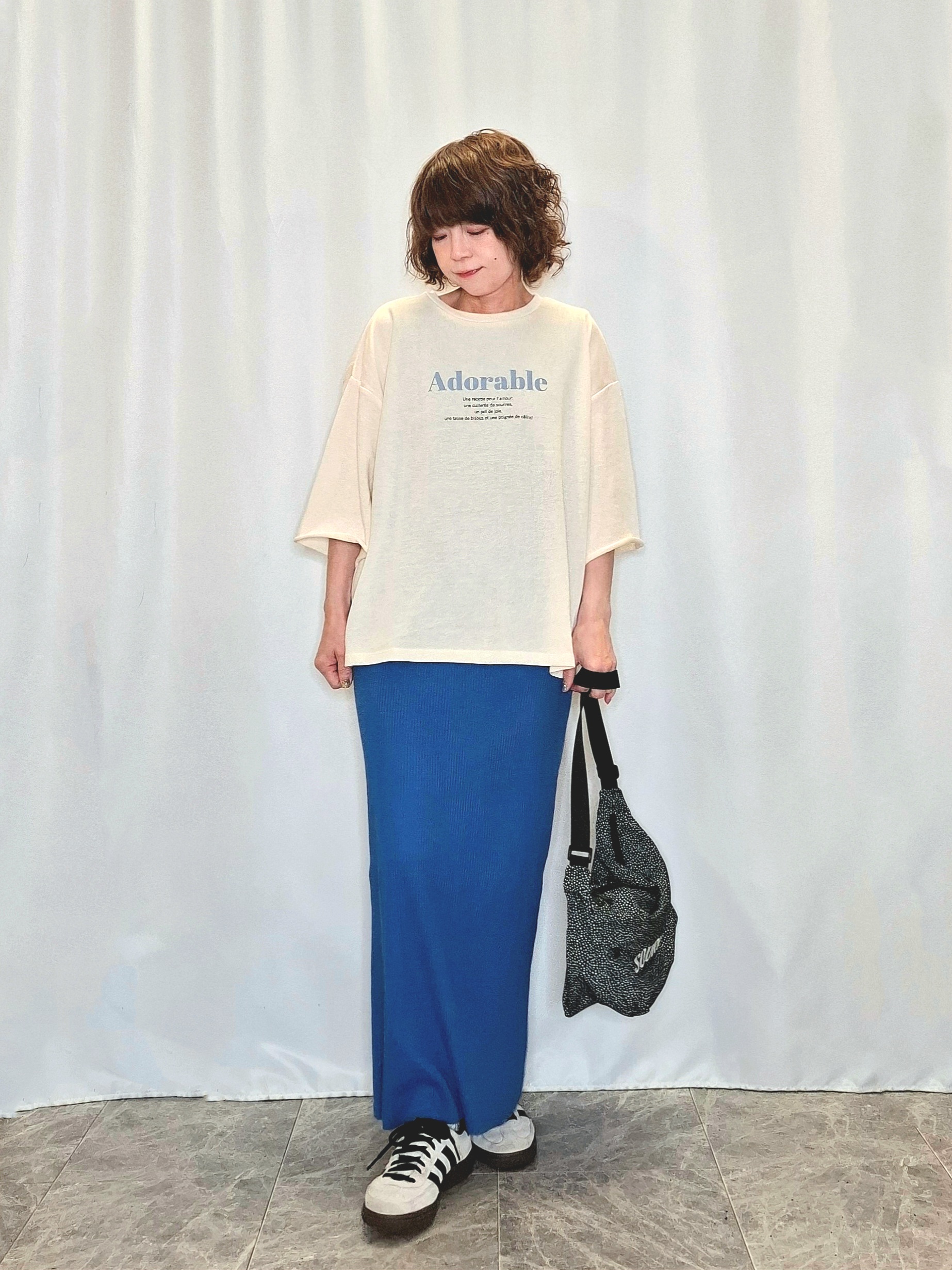 ぬーさんの「SHOO･LA･RUE｜【ひんやり/S-LL/体型カバー】ペプラムフリルとゴールドパーツが女性らしい UVパーカ」を使ったコーディネート