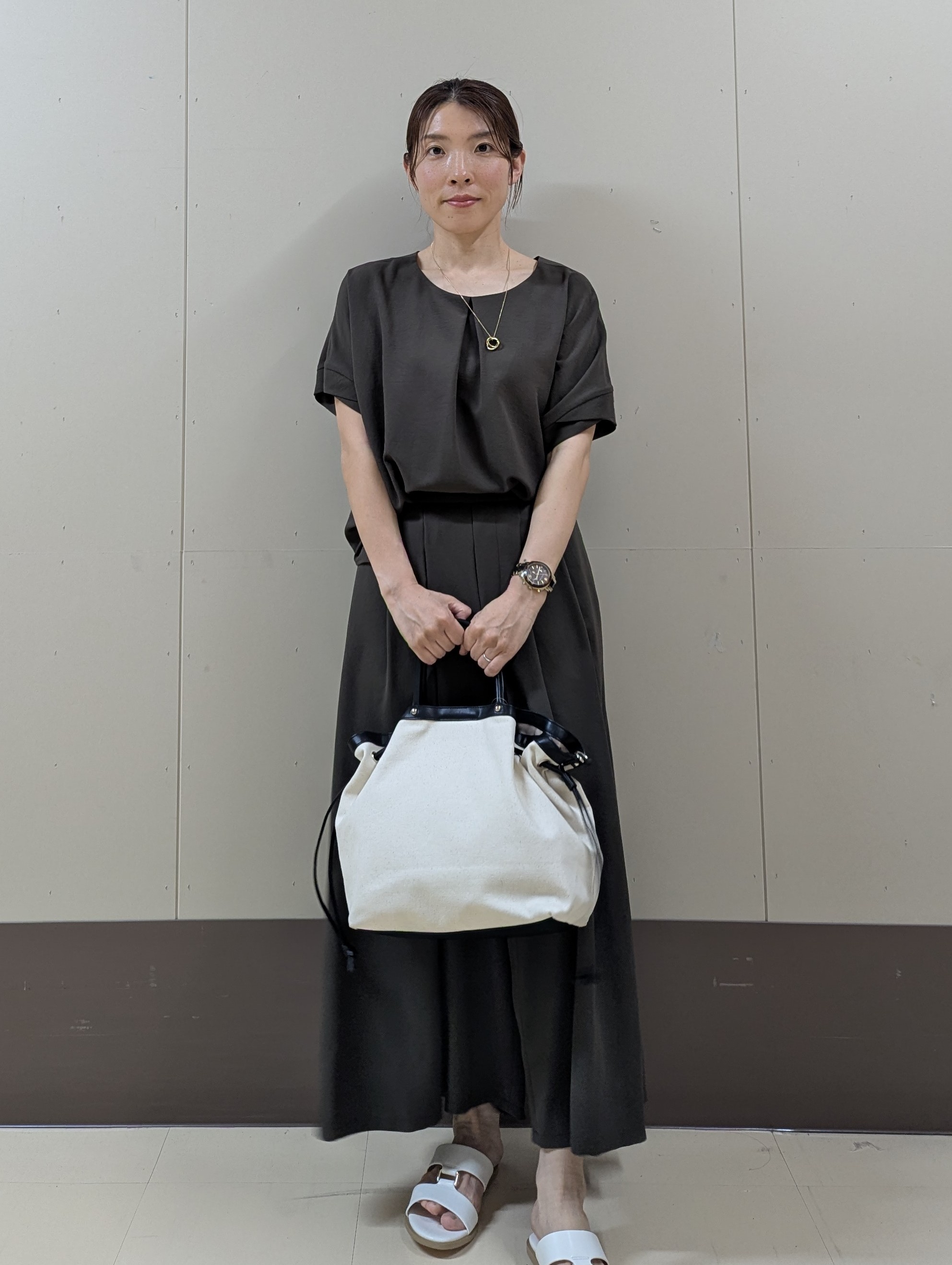 sachiさんの「UNTITLED｜【日除け・冷房対策に】コットンリネンカーディガン」を使ったコーディネート