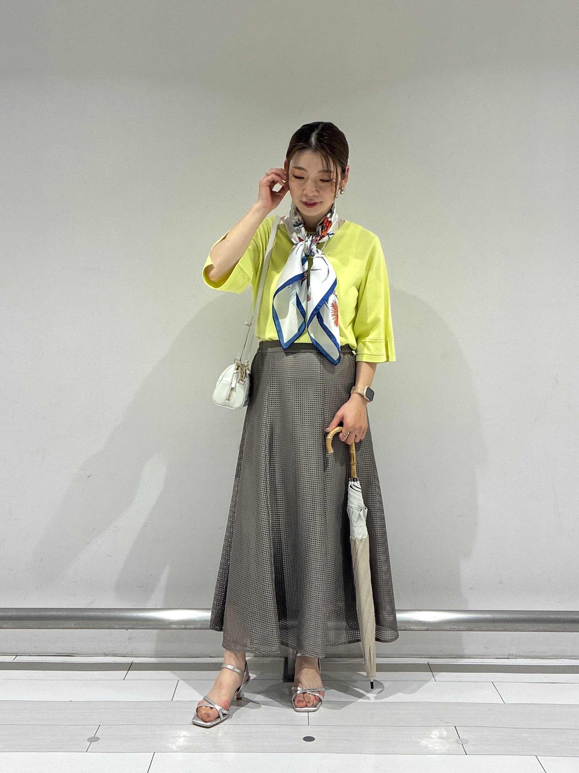 Rinさんの「UNTITLED｜【洗える/清涼感】袖スリットニットプルオーバー」を使ったコーディネート