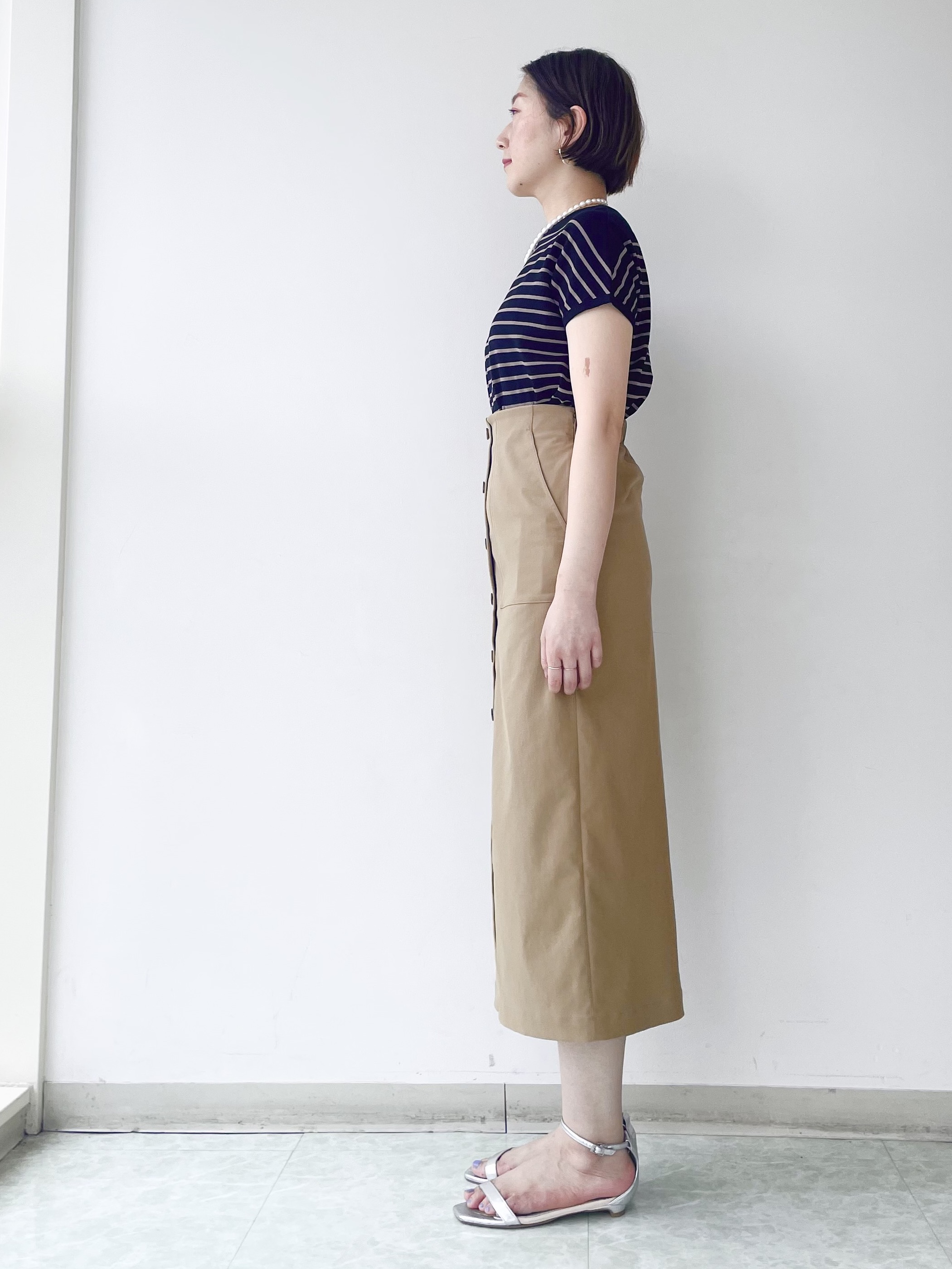 aliceさんの「UNTITLED｜【9色展開/アンサンブル可/洗える】コットンベーシックニット」を使ったコーディネート