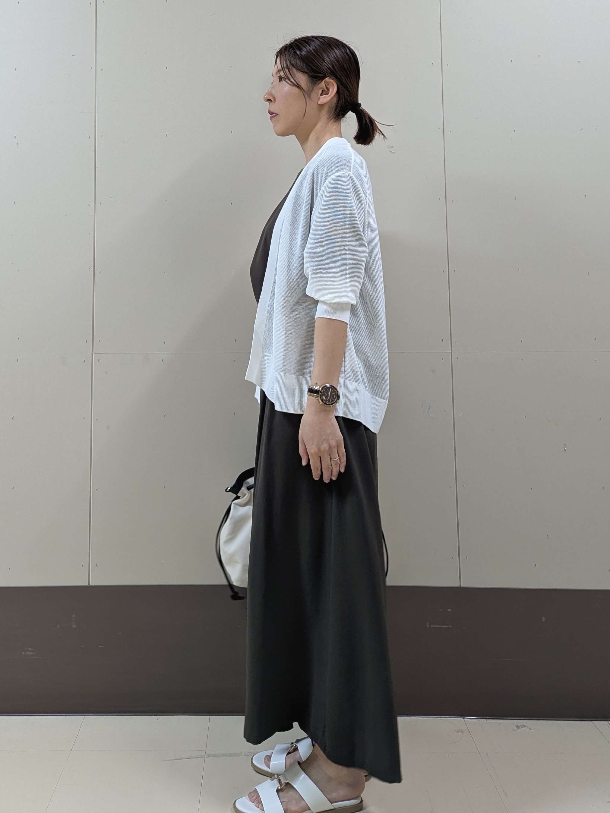 sachiさんの「UNTITLED｜【日除け・冷房対策に】コットンリネンカーディガン」を使ったコーディネート
