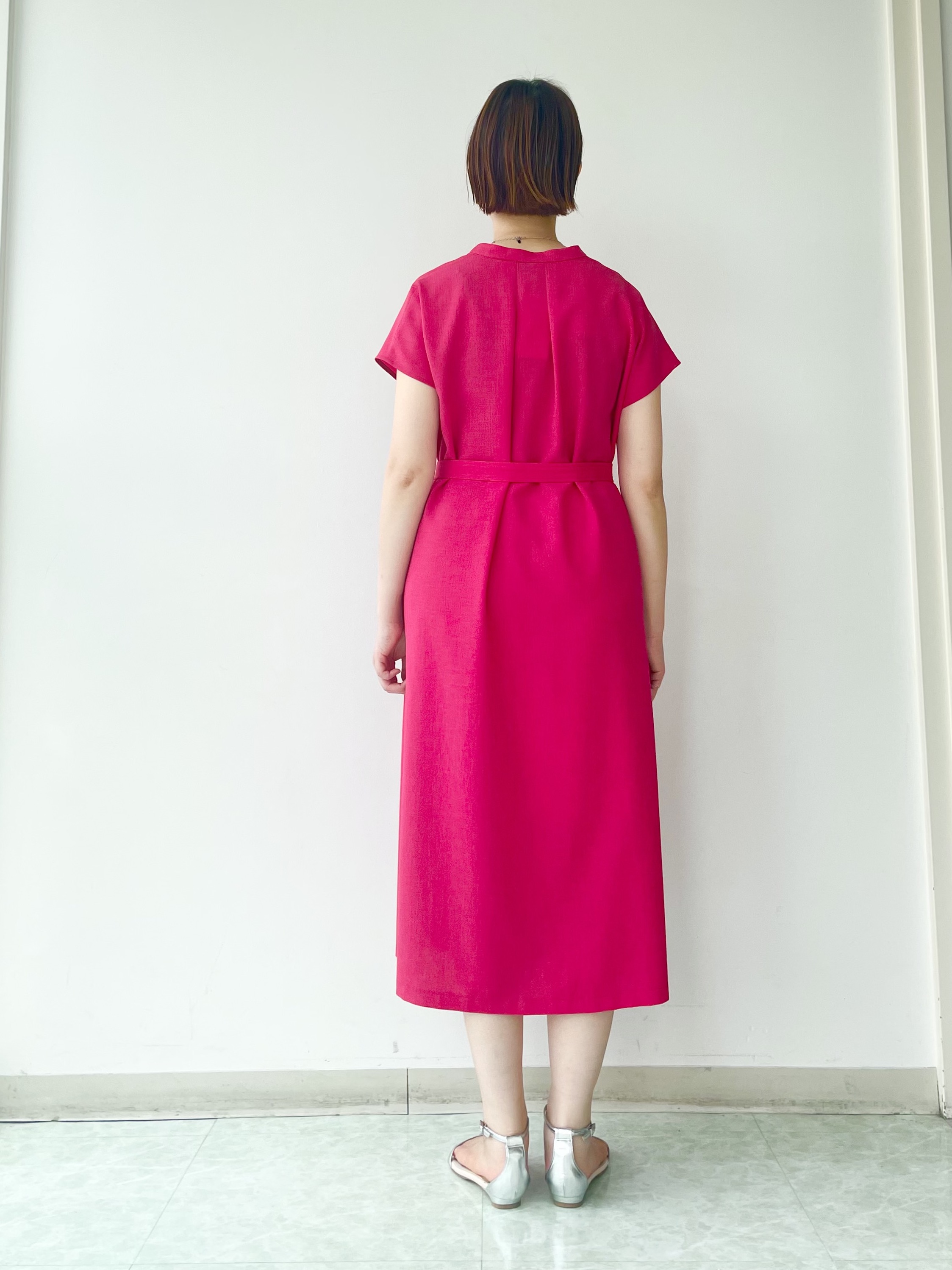 aliceさんの「UNTITLED｜【UV/接触冷感/遮熱/通気性】スラブバンドカラーワンピース」を使ったコーディネート