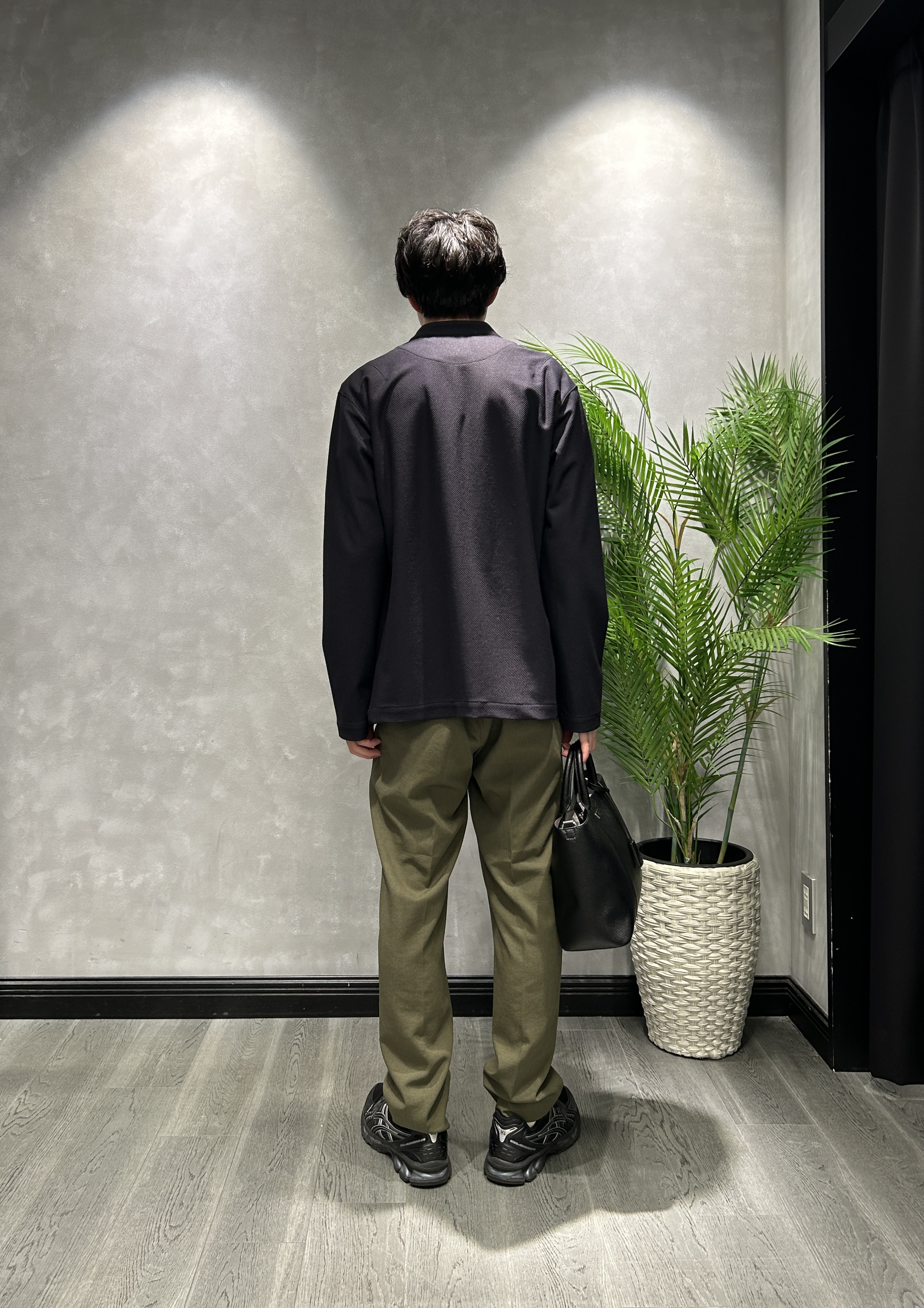 ruiさんの「TAKEO KIKUCHI｜【抗菌防臭】バーズアイメッシュノーカラージャケット」を使ったコーディネート