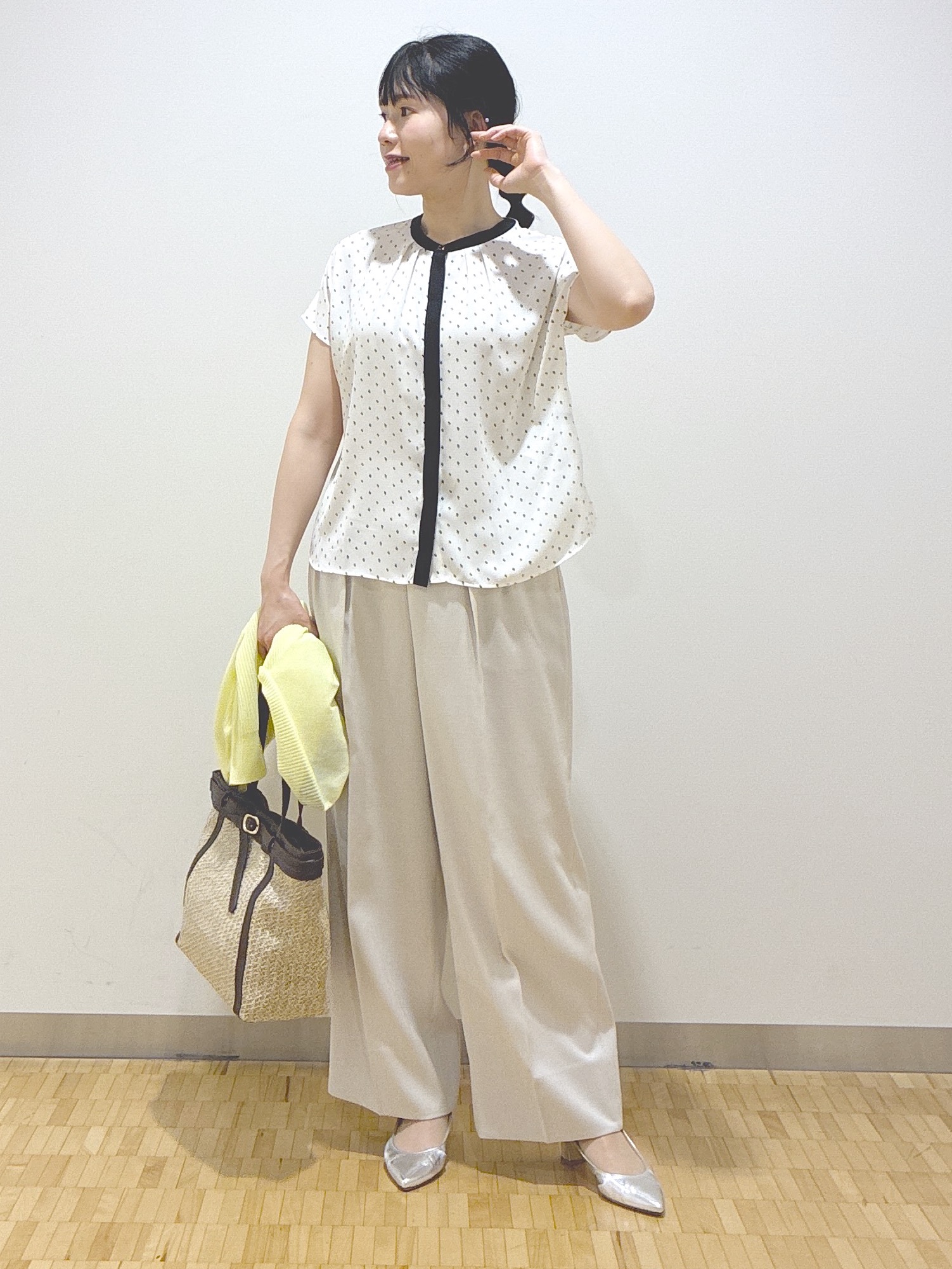  beni_gingerさんの「Reflect｜【通勤におすすめ◎】ジョーゼットブラウス」を使ったコーディネート