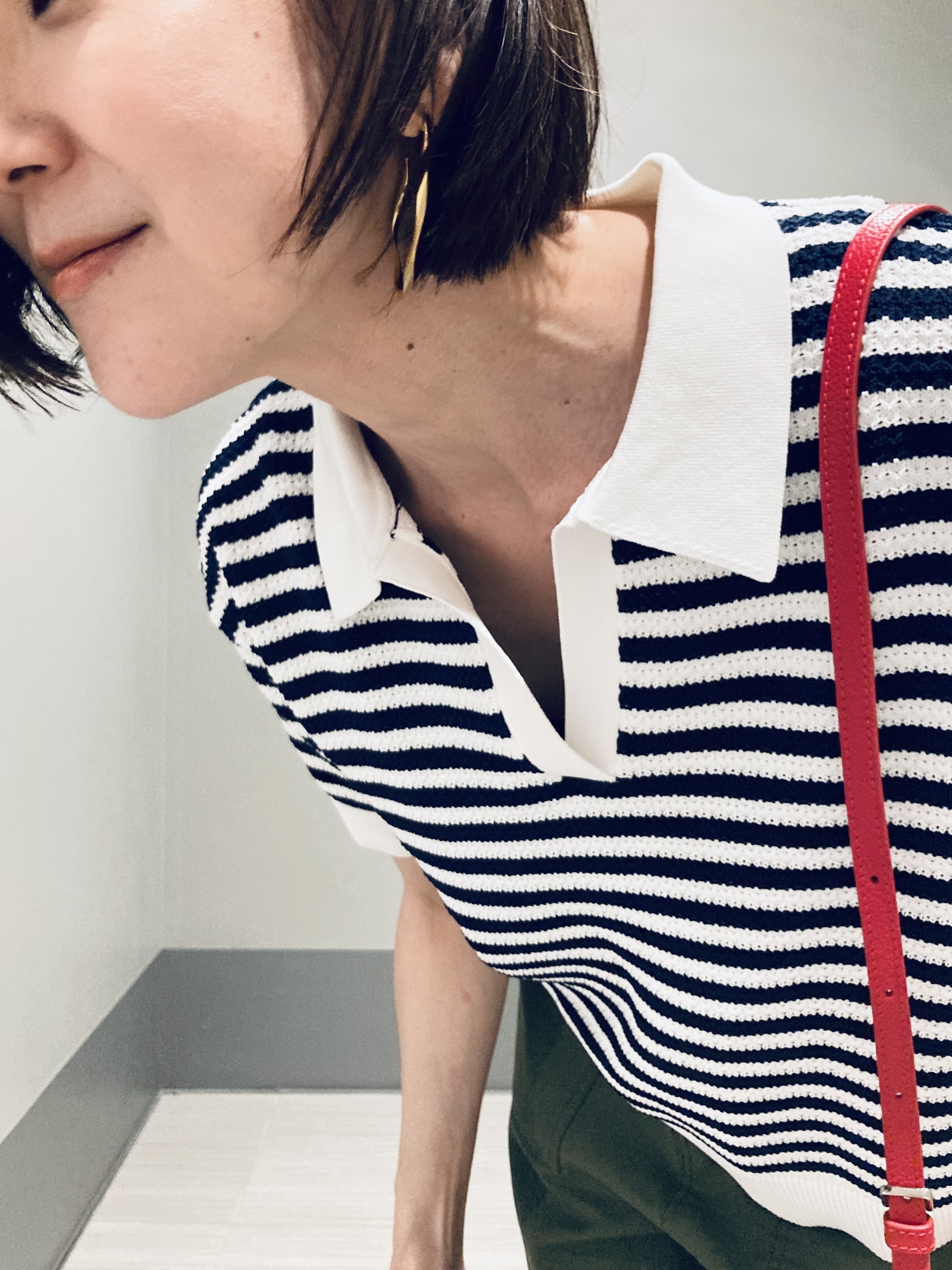 Furuさんの「DRESSTERIOR｜ウォッシャブルスキッパークロップドニット」を使ったコーディネート