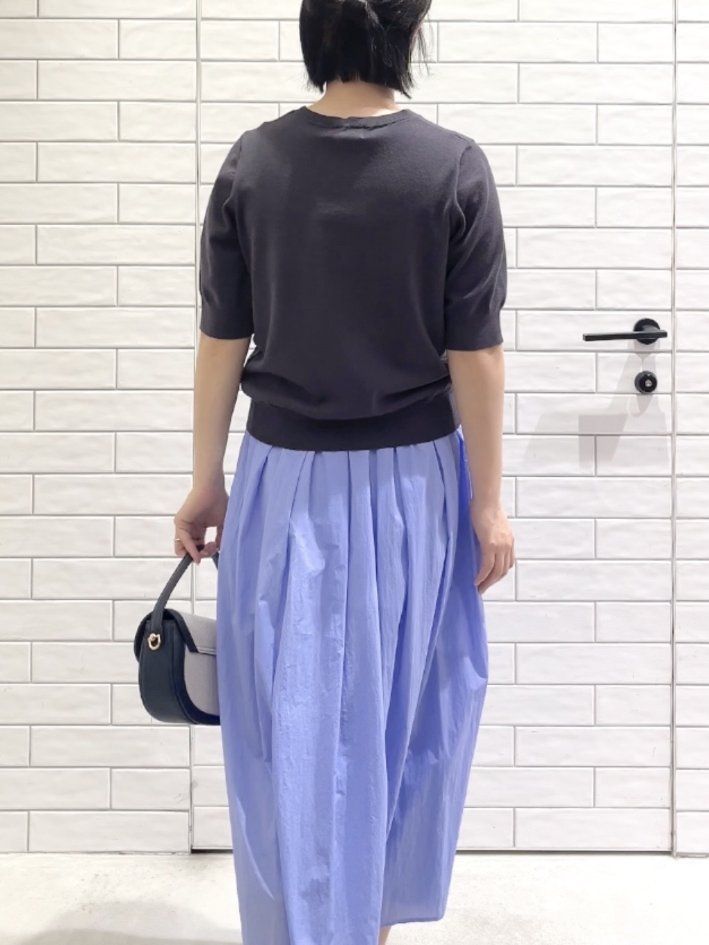 しおりさんの「OPAQUE.CLIP｜ロゴジャカードニット【洗濯機OK】」を使ったコーディネート