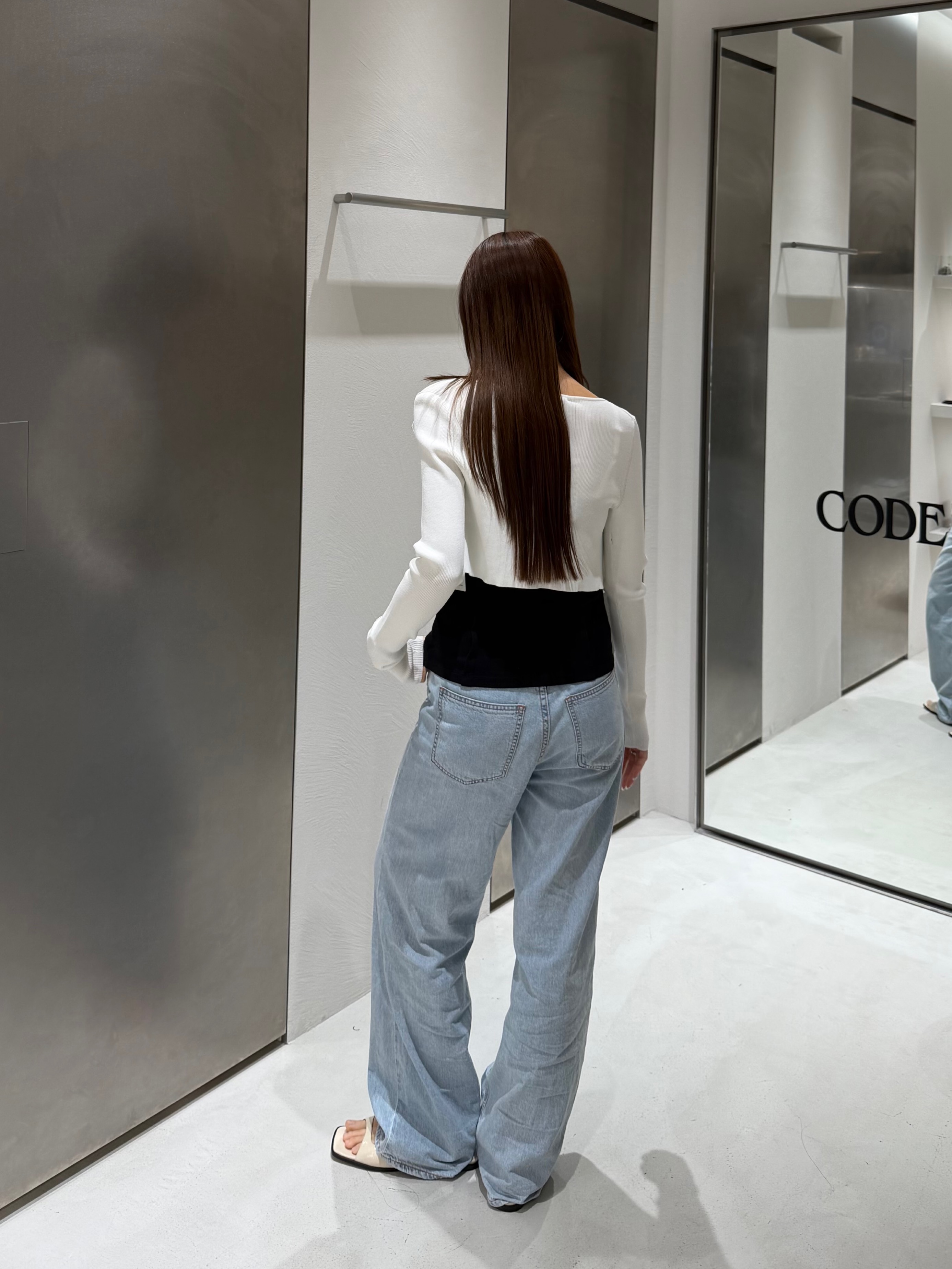 kanamiさんの「CODE A｜【Re】stretch hook cardigan」を使ったコーディネート