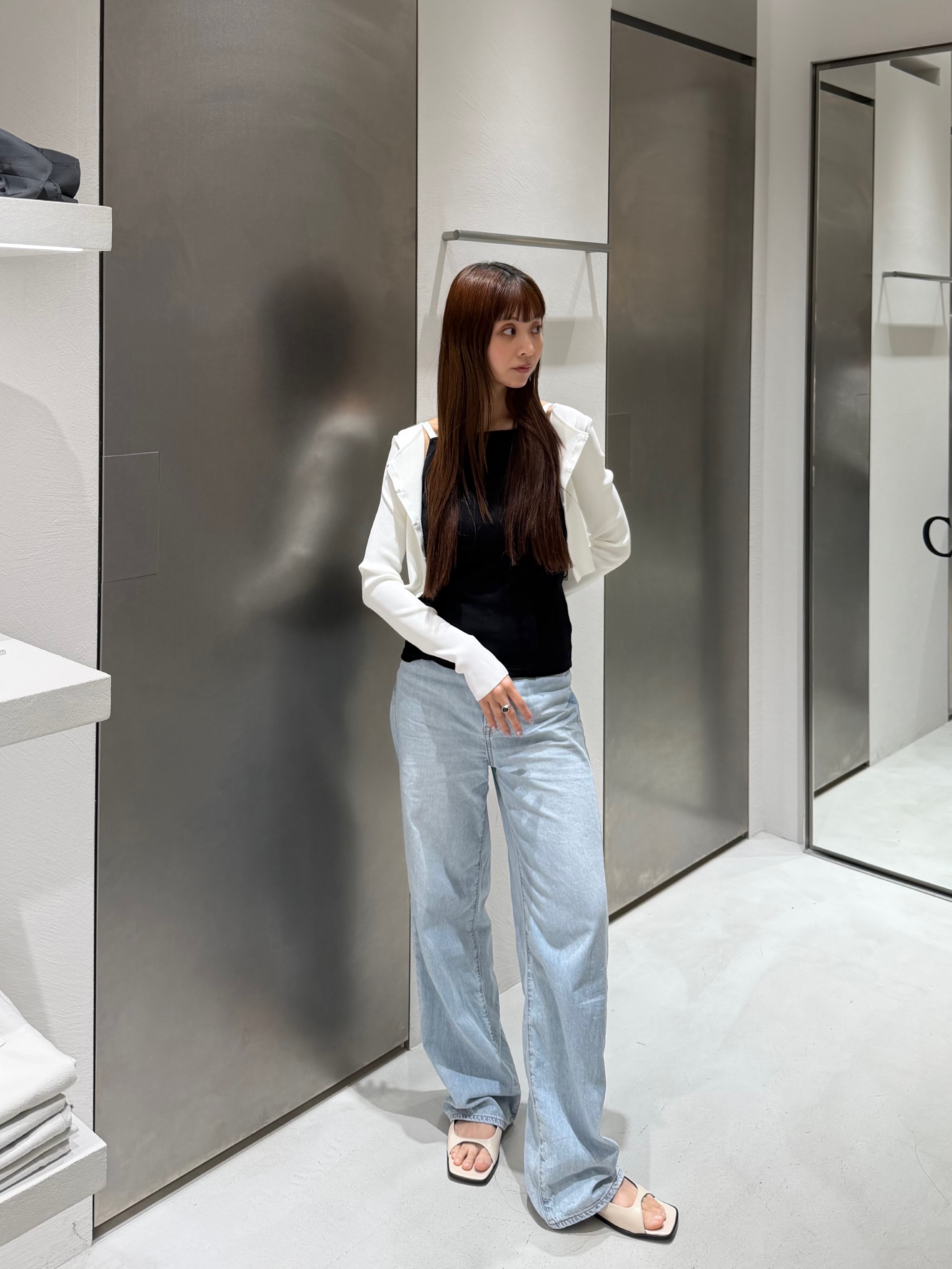 kanamiさんの「CODE A｜【Re】stretch hook cardigan」を使ったコーディネート