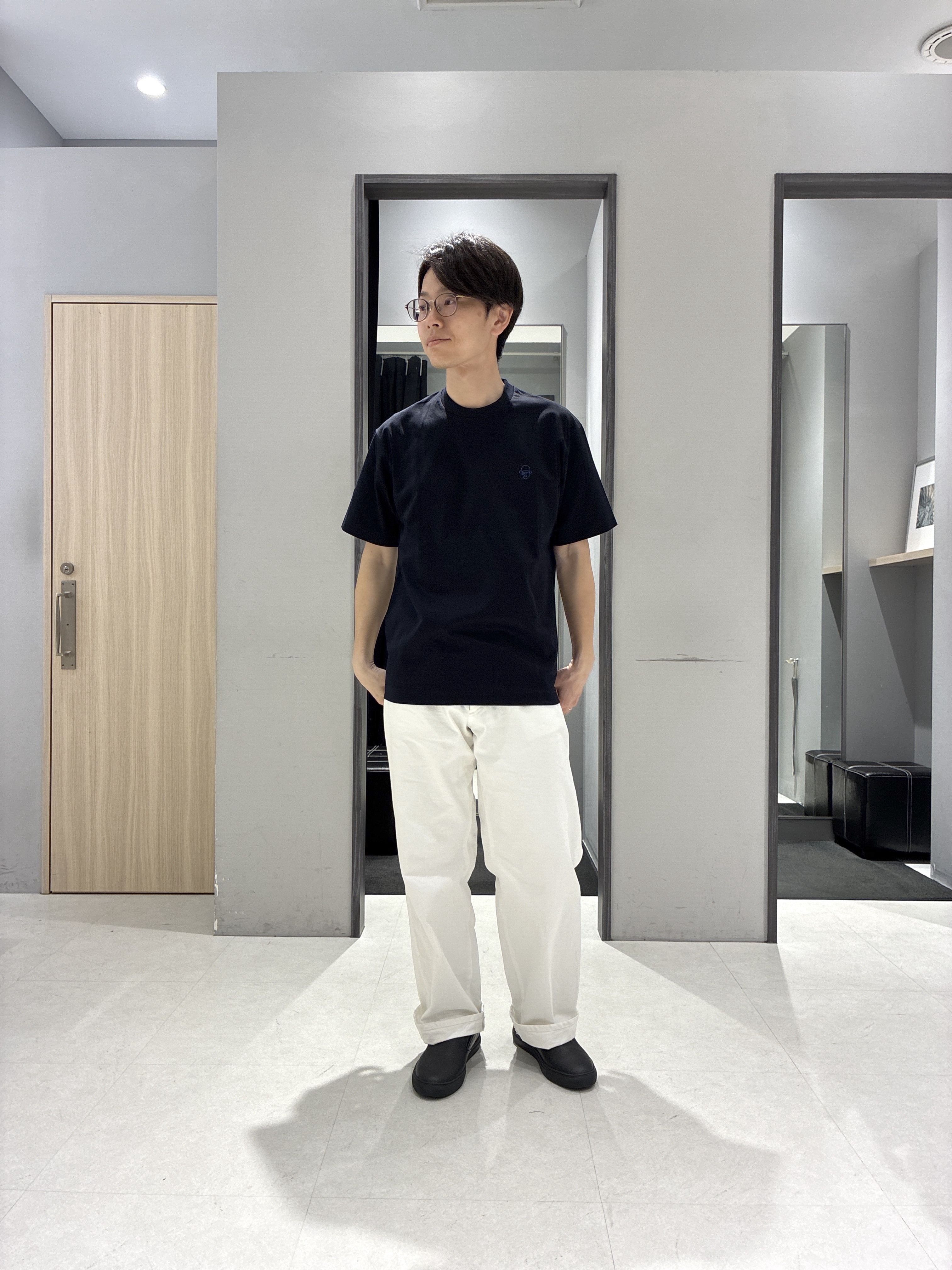 わいずみさんの「TAKEO KIKUCHI｜【接触冷感】ハイブリッド リネン 七分袖シャツ」を使ったコーディネート
