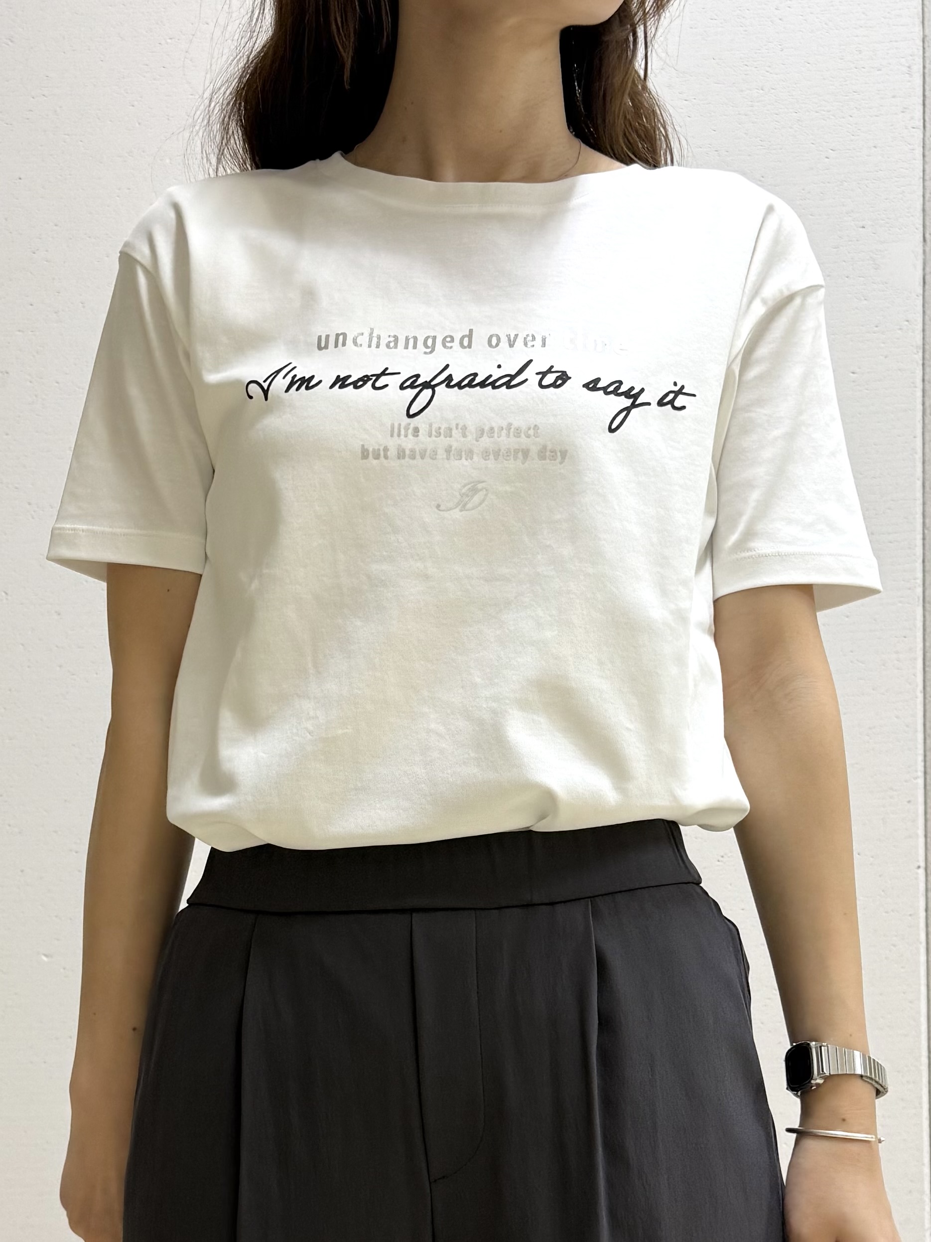 mamiさんの「INDIVI｜【接触冷感／洗える／2WAY】ドロスト付 シアーシャンブレーシャツ」を使ったコーディネート