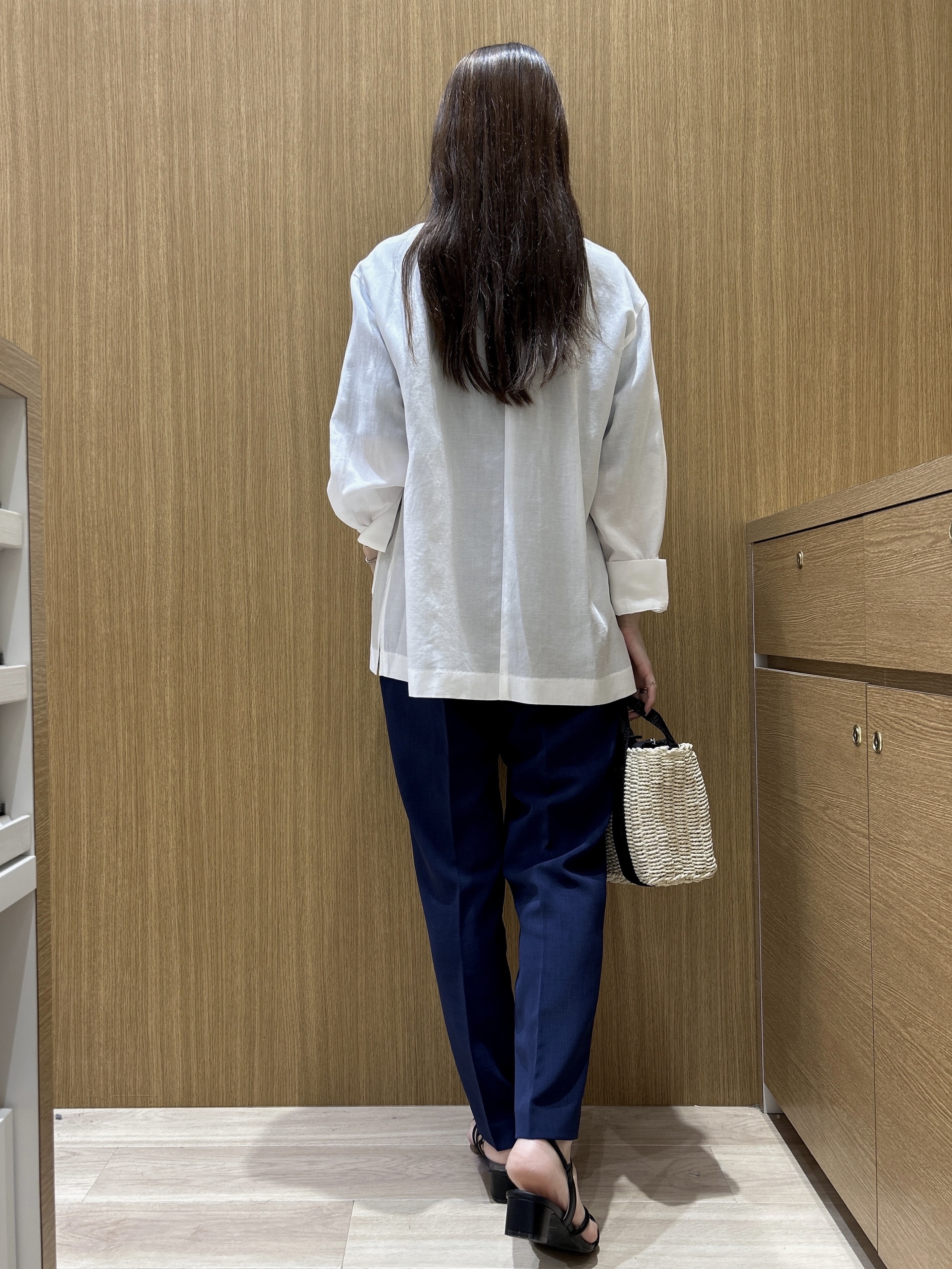 maiさんの「OPAQUE.CLIP｜2WAYスリーブシアーテーラードジャケット【洗濯機OK】」を使ったコーディネート