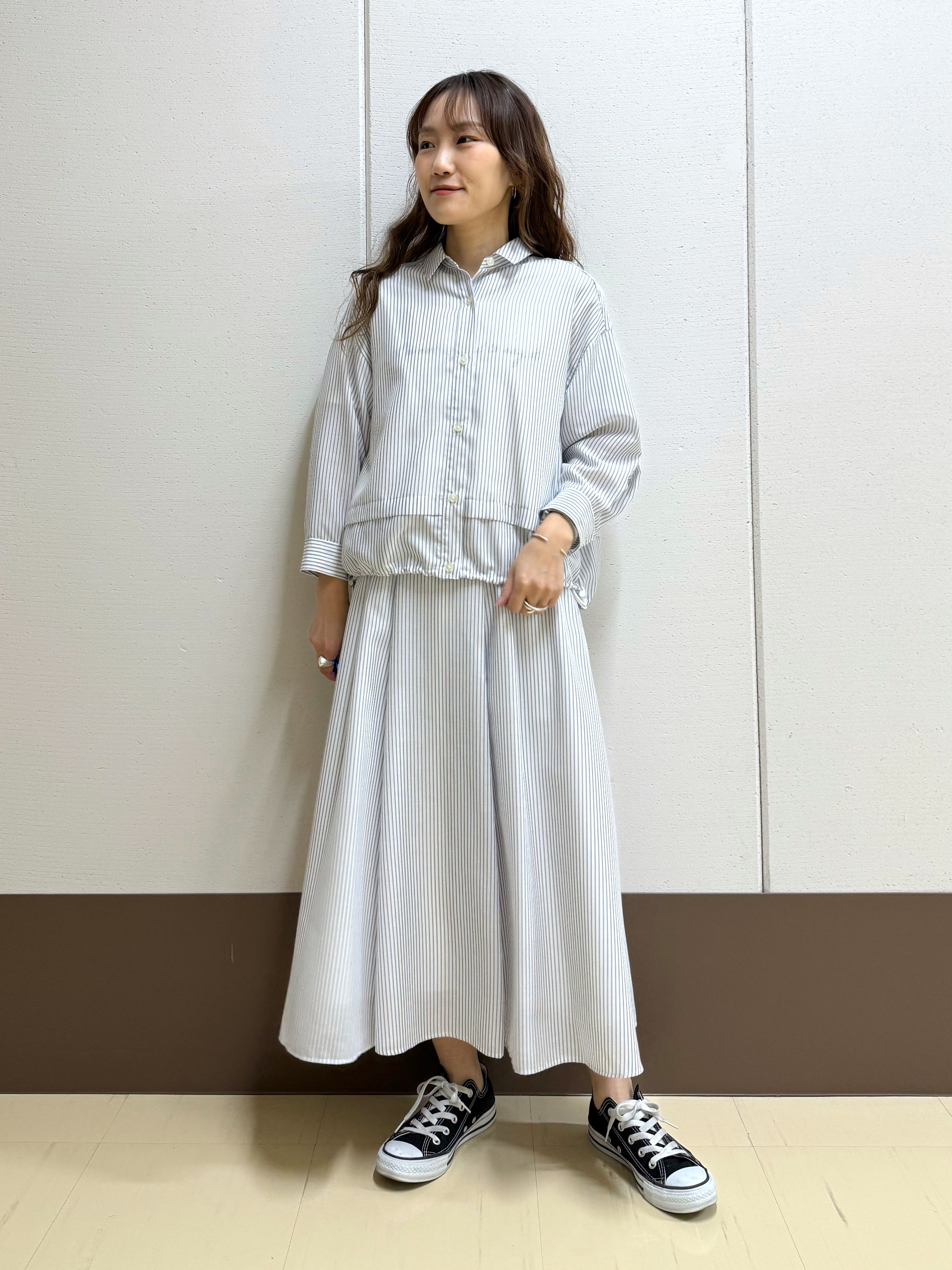 mamiさんの「INDIVI｜【UVケア／選べるグラフィック】スムースジャージTシャツ」を使ったコーディネート