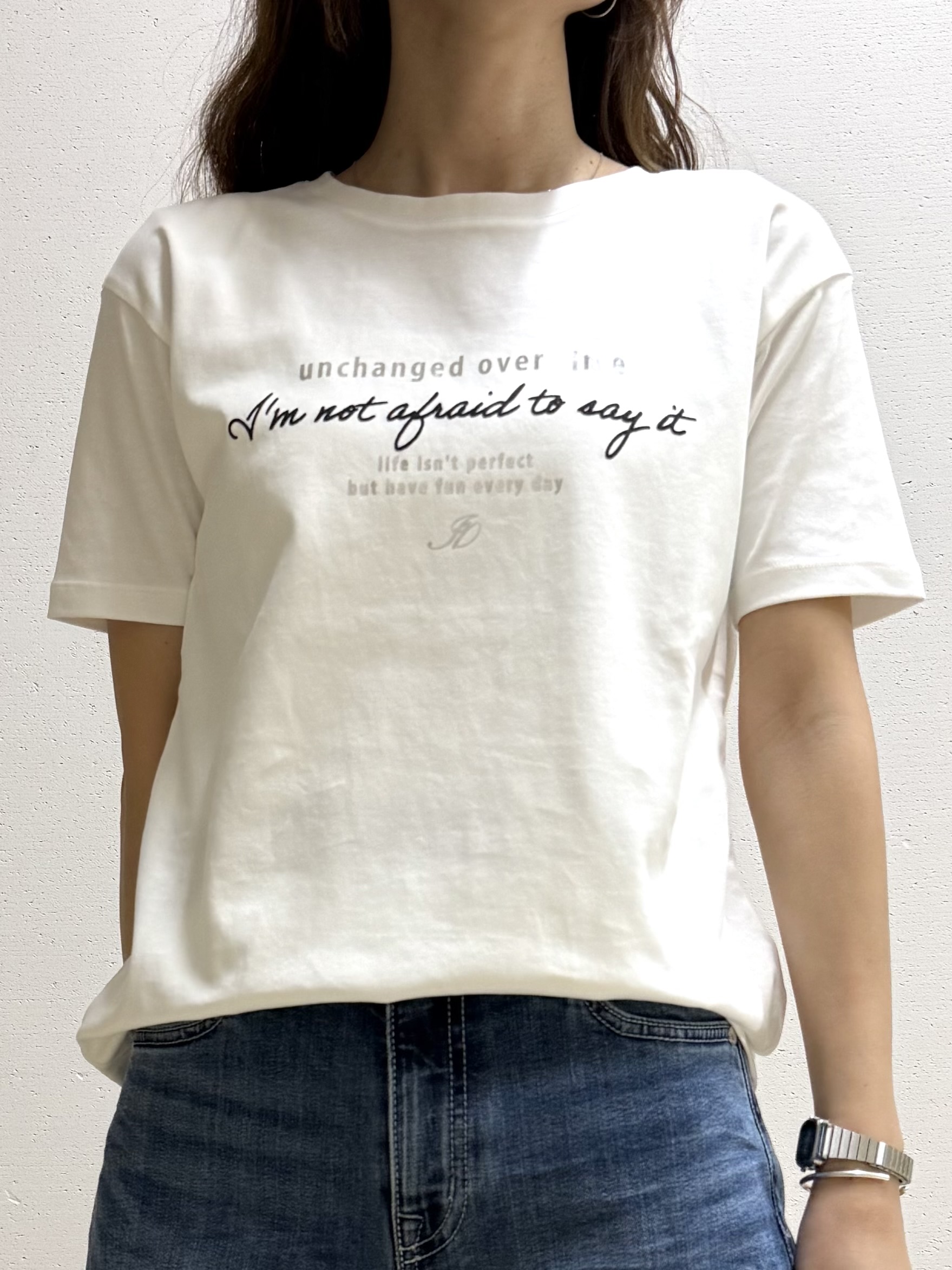 mamiさんの「INDIVI｜【UVケア／選べるグラフィック】スムースジャージTシャツ」を使ったコーディネート