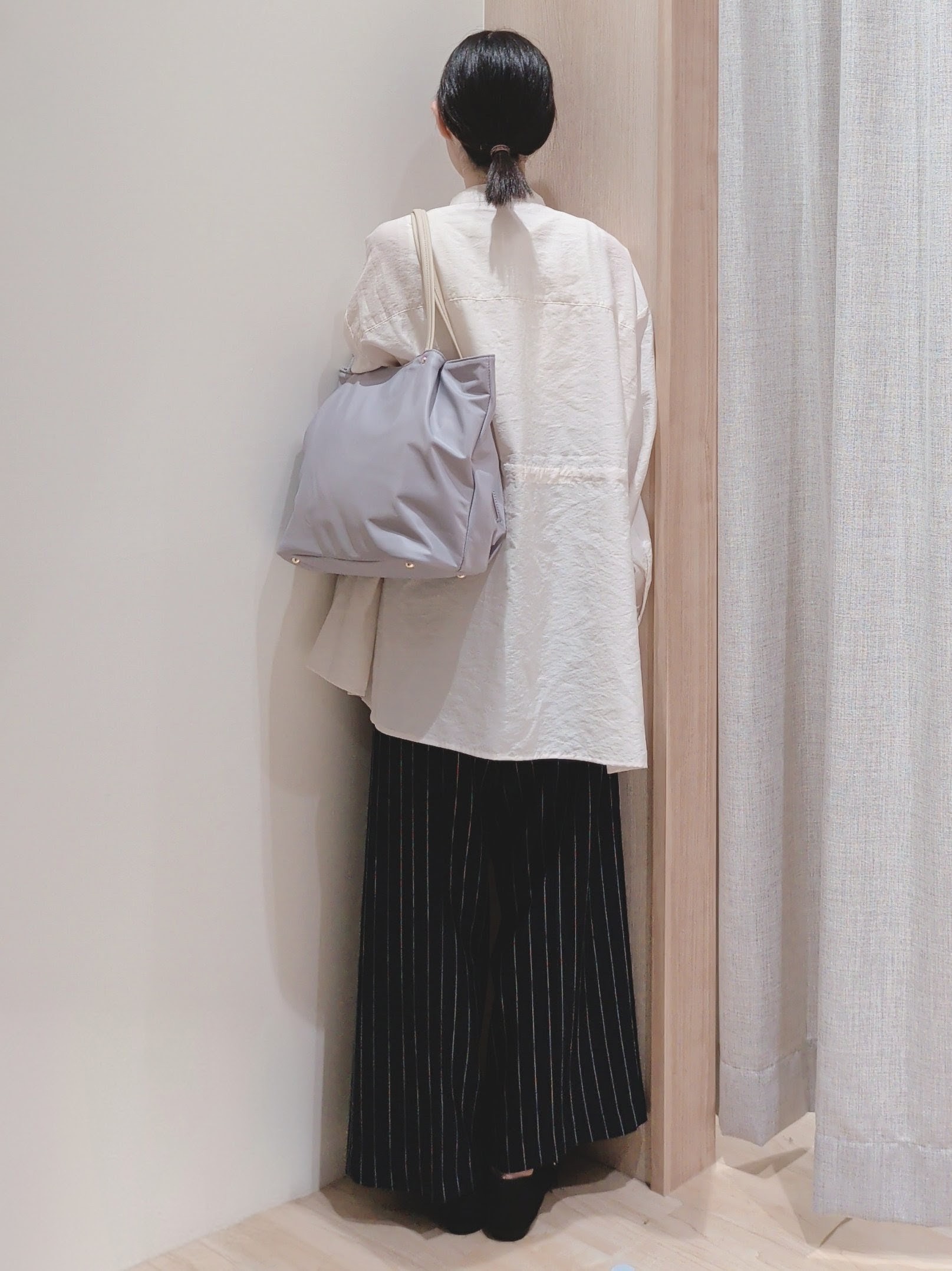 Yuiさんの「grove｜高評価！【体型カバー・洗える】シアーサファリシャツジャケット」を使ったコーディネート