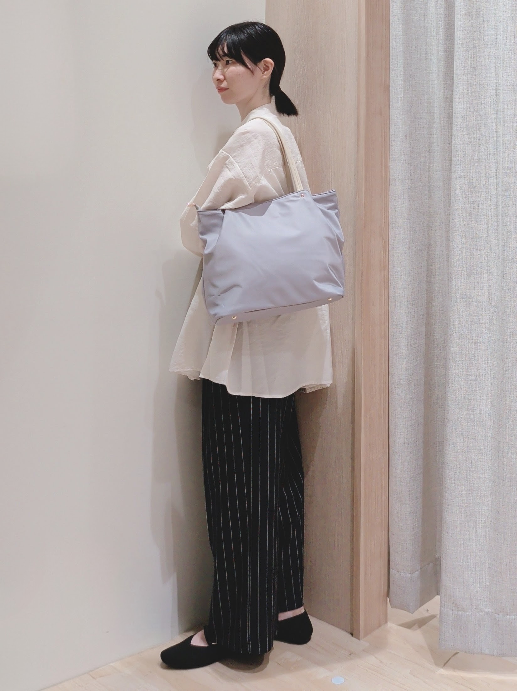 Yuiさんの「grove｜高評価！【体型カバー・洗える】シアーサファリシャツジャケット」を使ったコーディネート