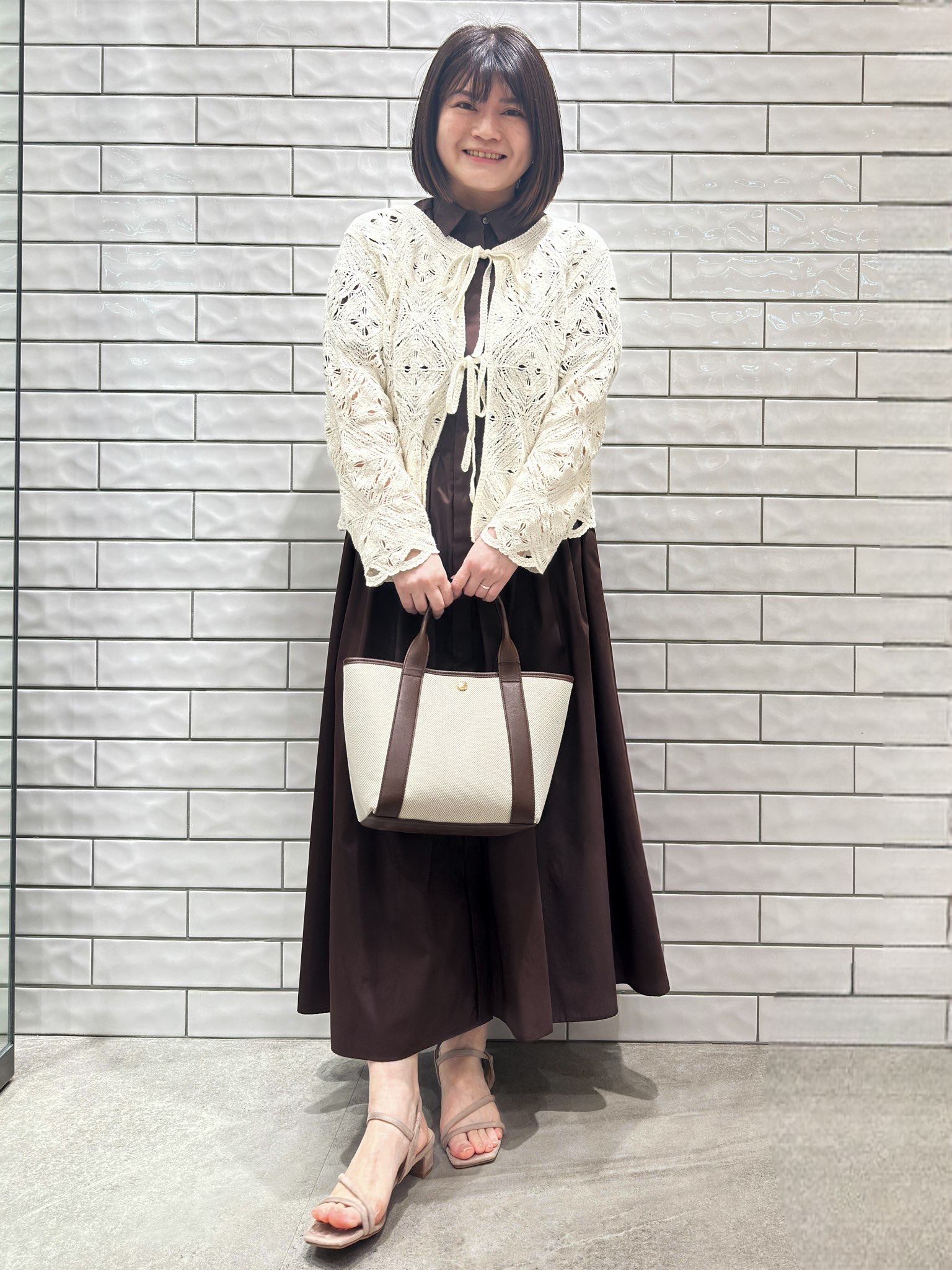 Minさんの「OPAQUE.CLIP｜リボンベルト付きシャツワンピース【洗濯機OK／防シワ加工】」を使ったコーディネート
