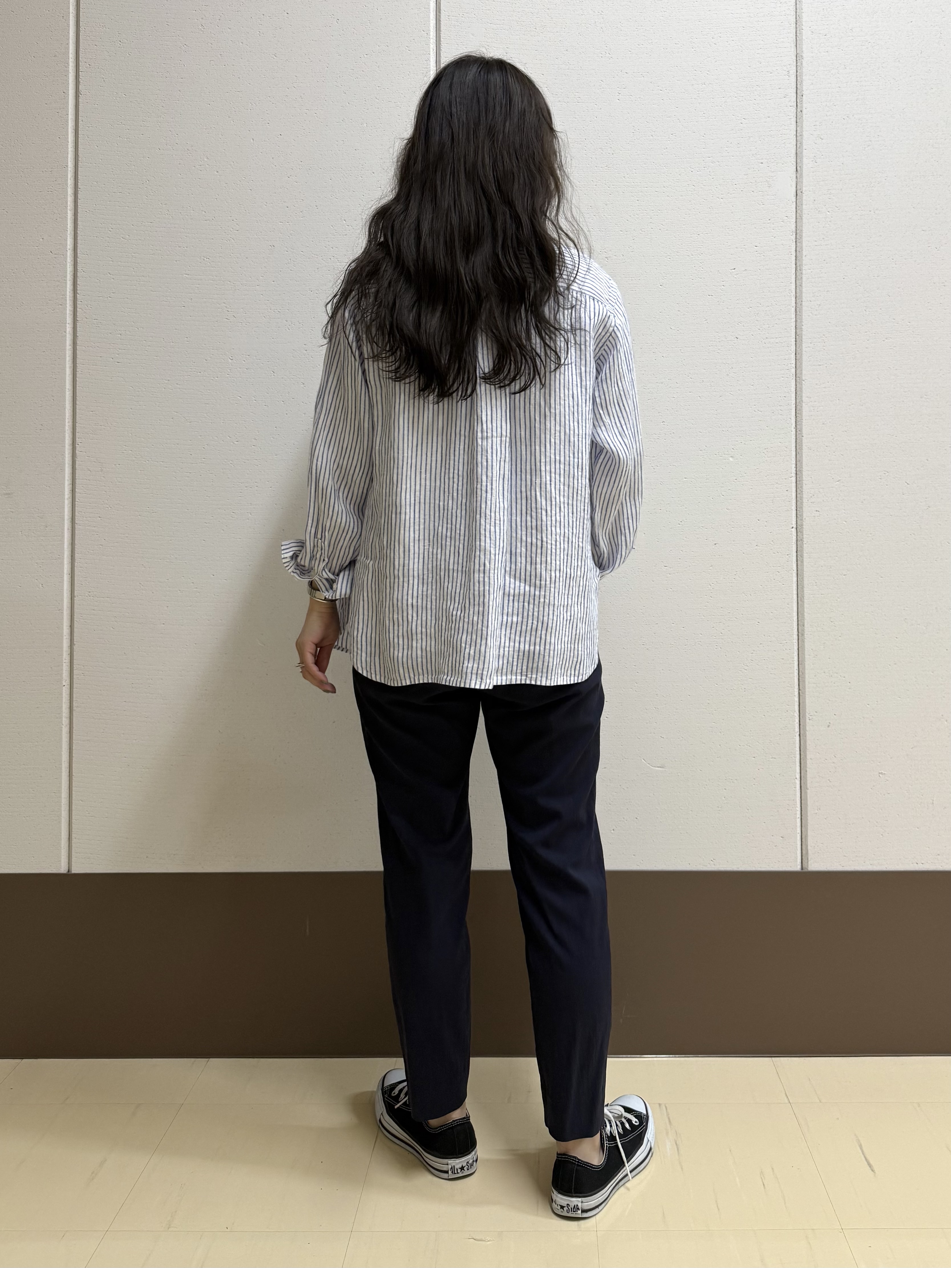 mamiさんの「INDIVI｜【抗菌防臭／消臭】上品光沢コットンTシャツ」を使ったコーディネート