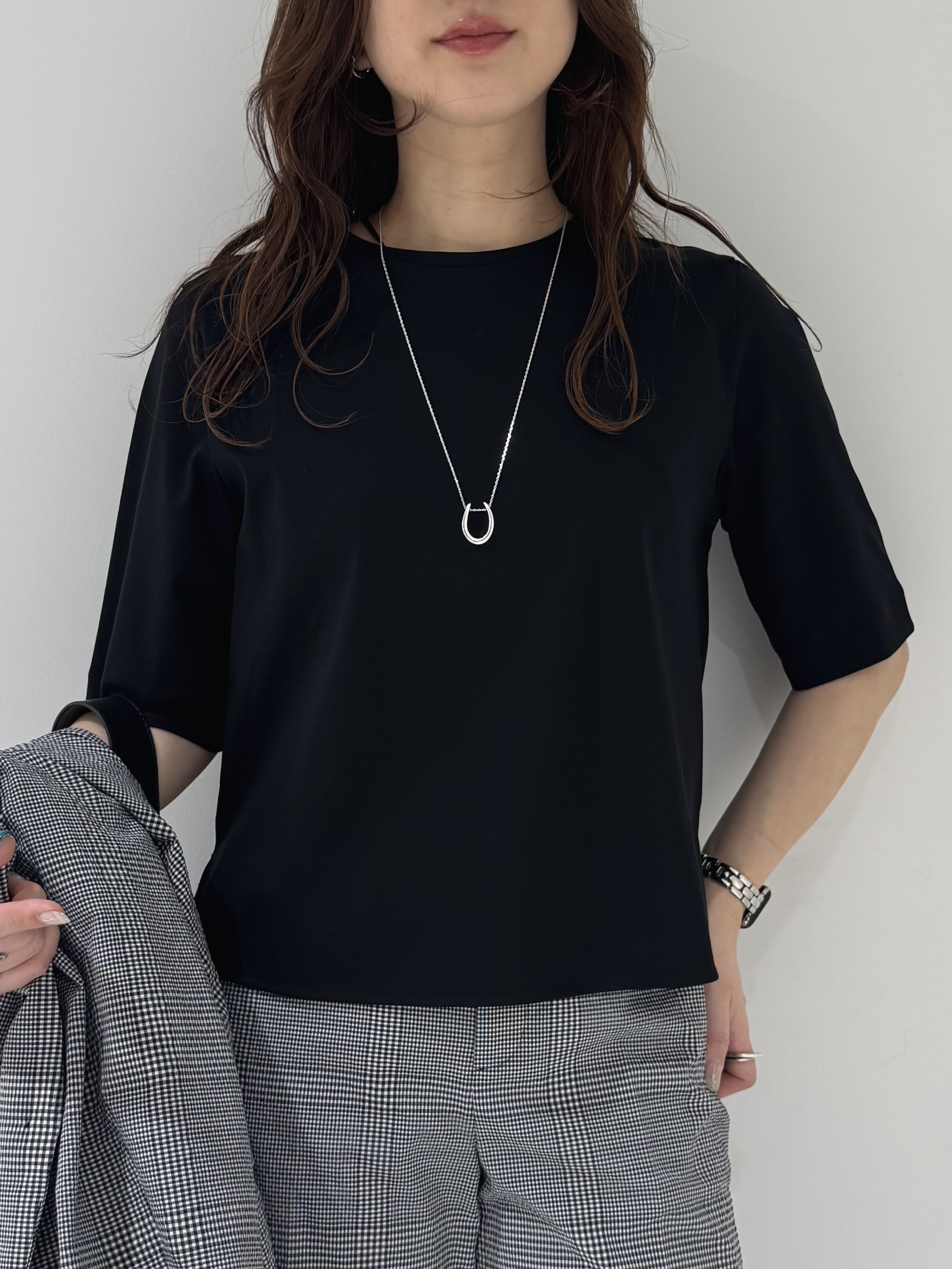 そんさんの「INDIVI｜【さらに軽く軽快！／着る日傘】ノーカラージャケット」を使ったコーディネート