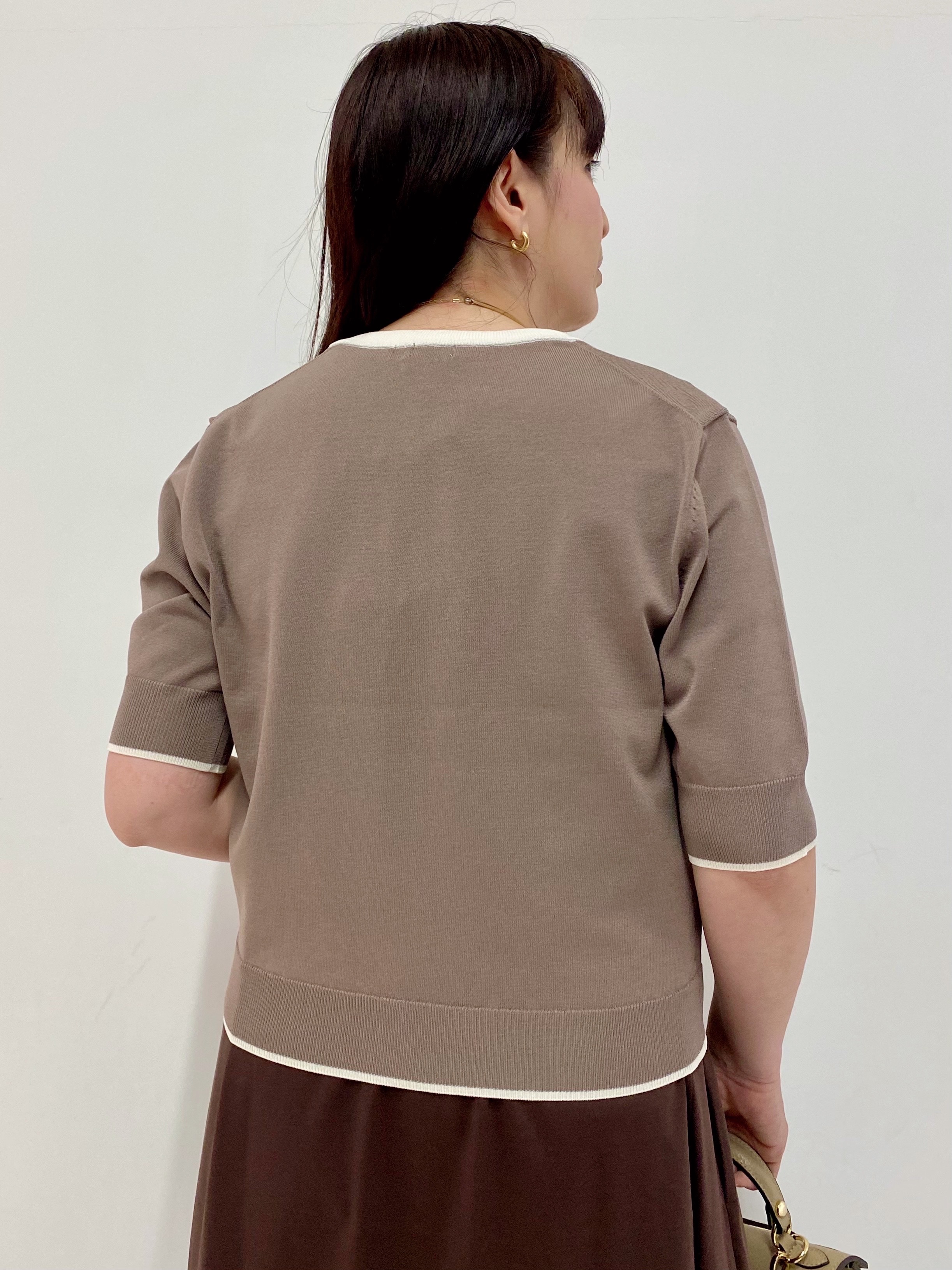 Sawaguchiさんの「DRESSTERIOR｜【otonaMUSE5月号掲載/UVカット/ウォッシャブル】クールタッチ コンビ カーディガン」を使ったコーディネート