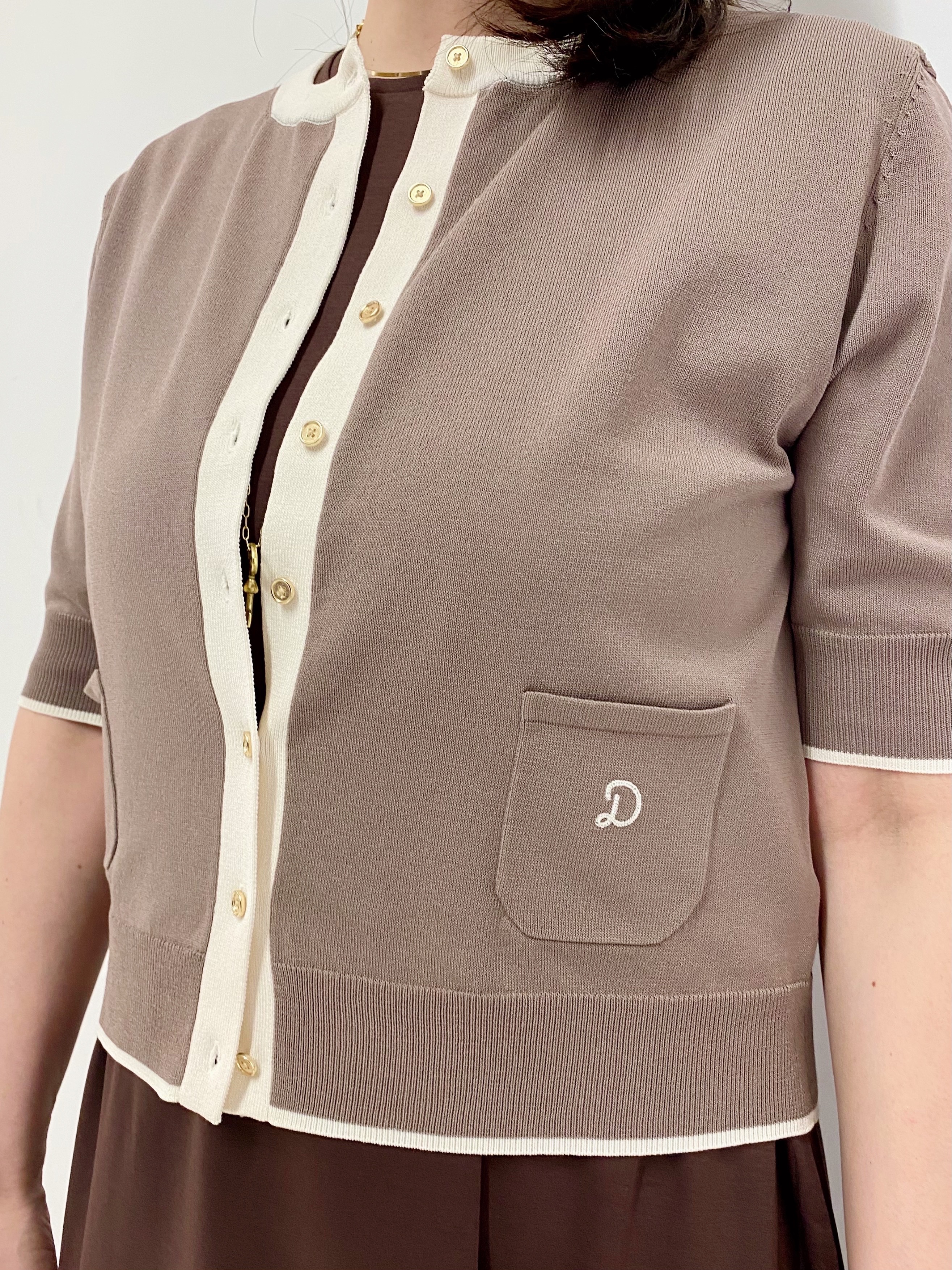 Sawaguchiさんの「DRESSTERIOR｜【otonaMUSE5月号掲載/UVカット/ウォッシャブル】クールタッチ コンビ カーディガン」を使ったコーディネート