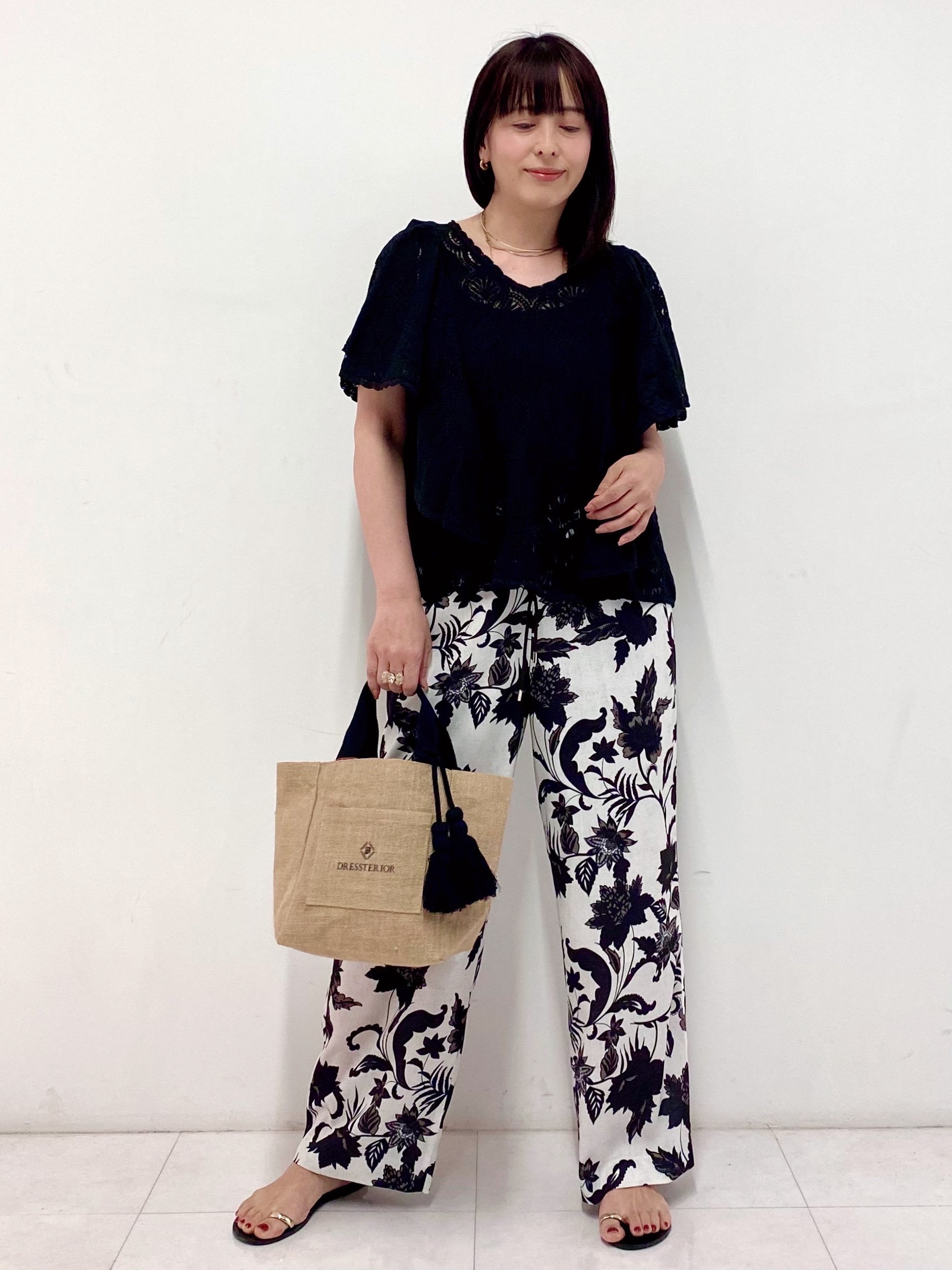 Sawaguchiさんの「DRESSTERIOR｜ラッセルレース ブラウス」を使ったコーディネート