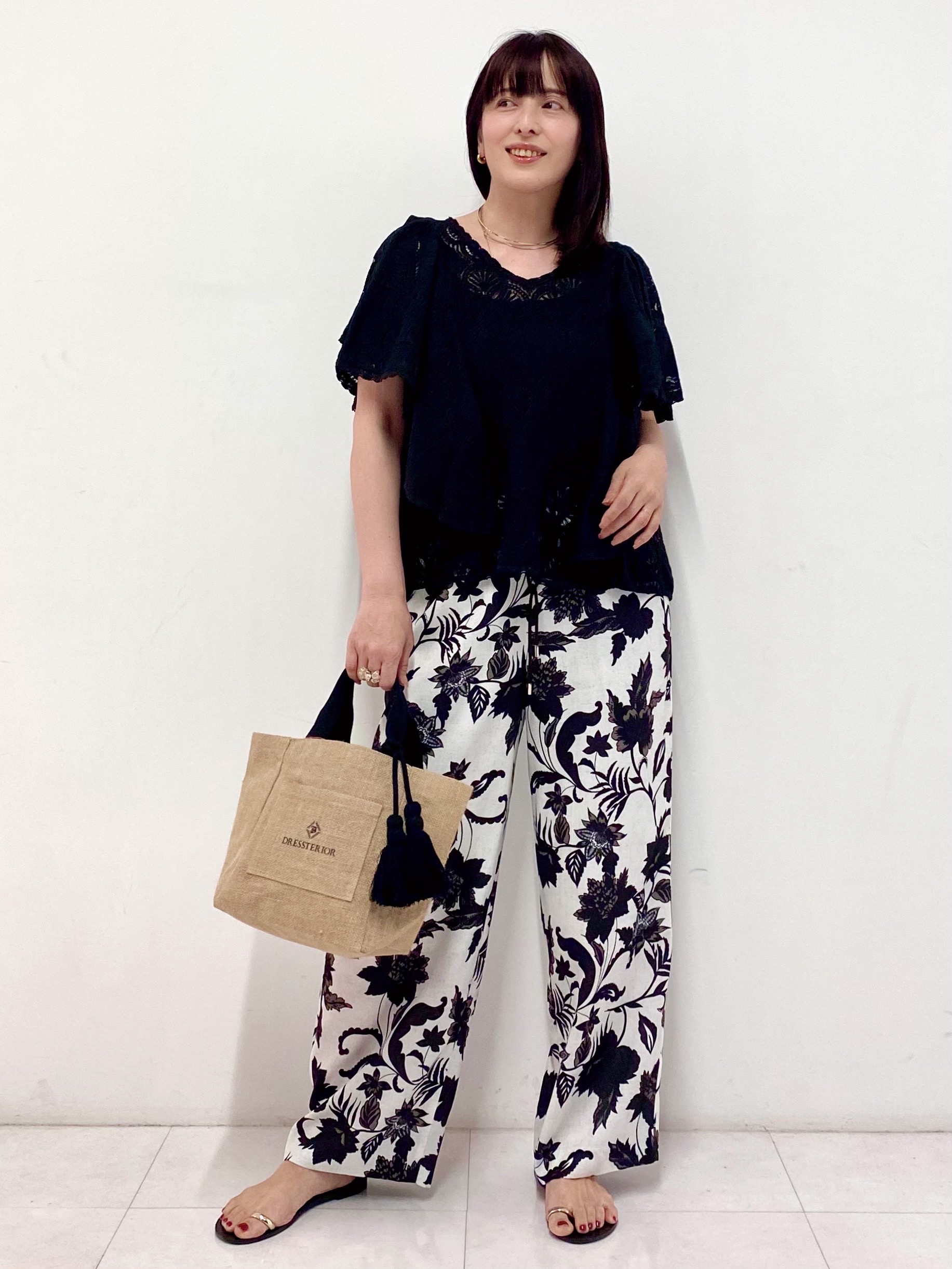 Sawaguchiさんの「DRESSTERIOR｜ラッセルレース ブラウス」を使ったコーディネート