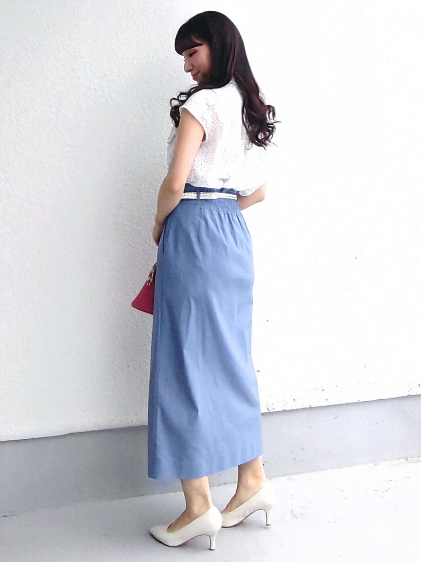 keinaさんの「SunaUna｜【手洗い可】シアーボウタイブラウス」を使ったコーディネート