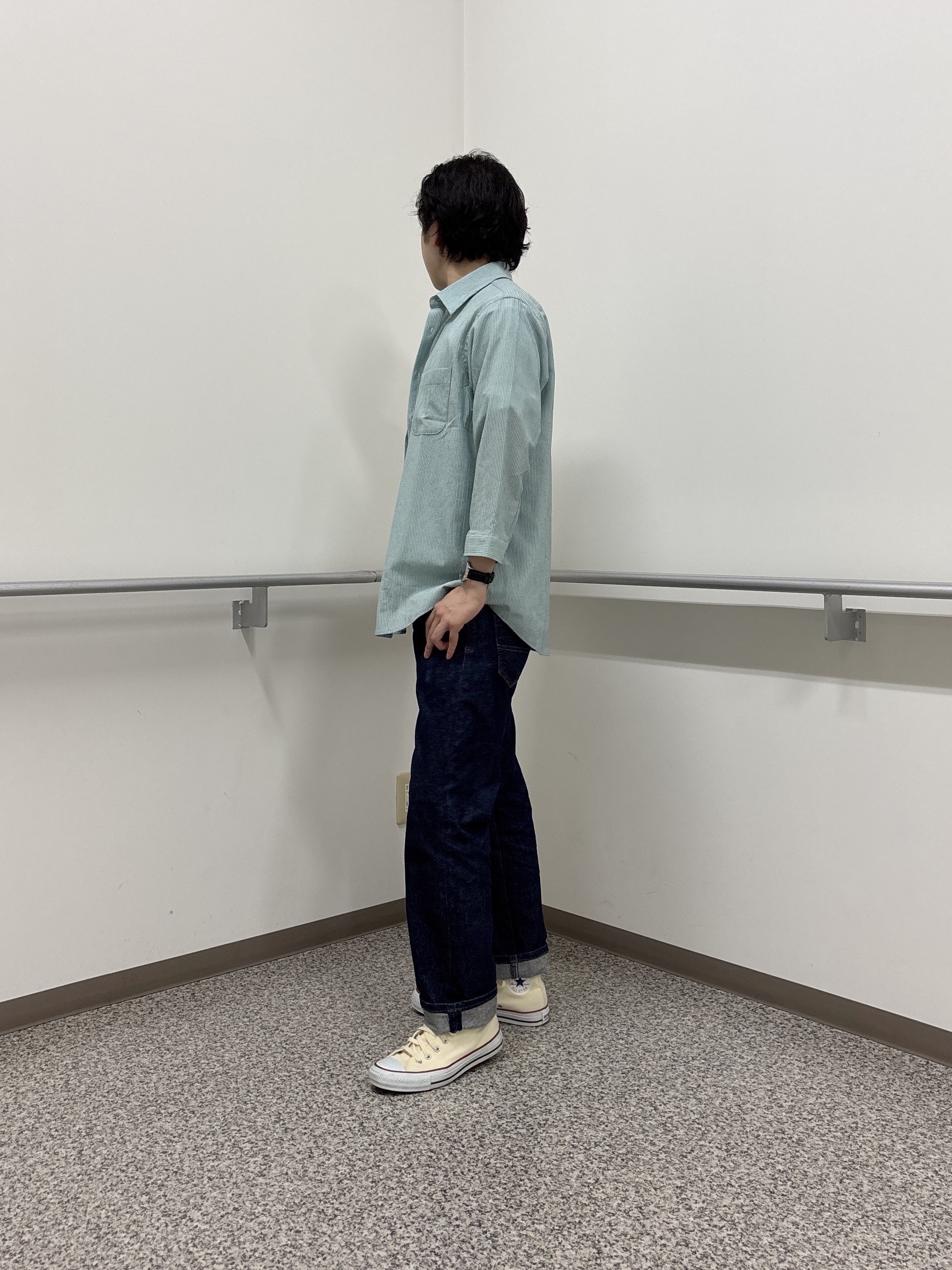 KEIさんの「TAKEO KIKUCHI｜【通気性】トリコットサッカー 7分袖シャツ」を使ったコーディネート