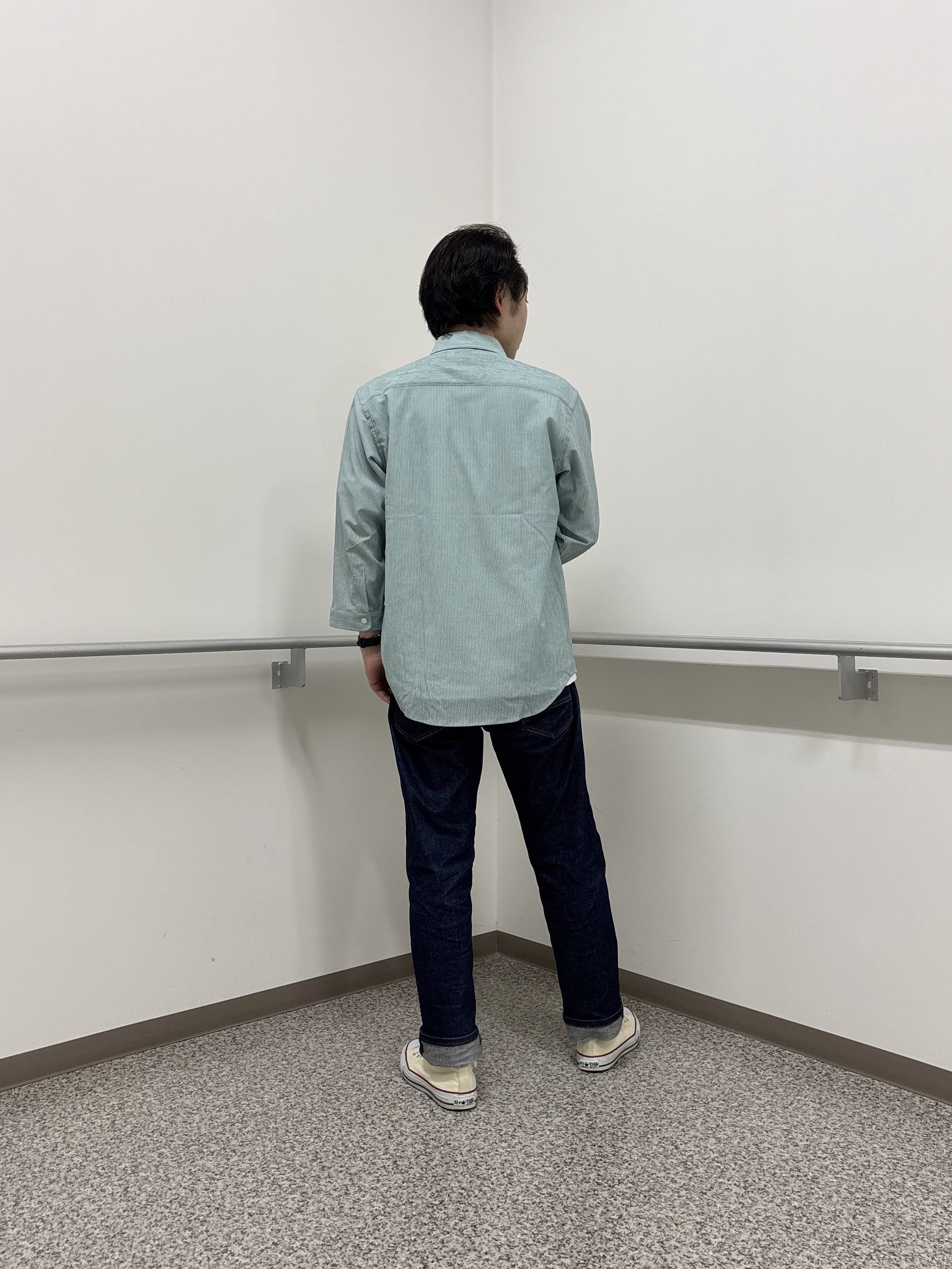 KEIさんの「TAKEO KIKUCHI｜【通気性】トリコットサッカー 7分袖シャツ」を使ったコーディネート