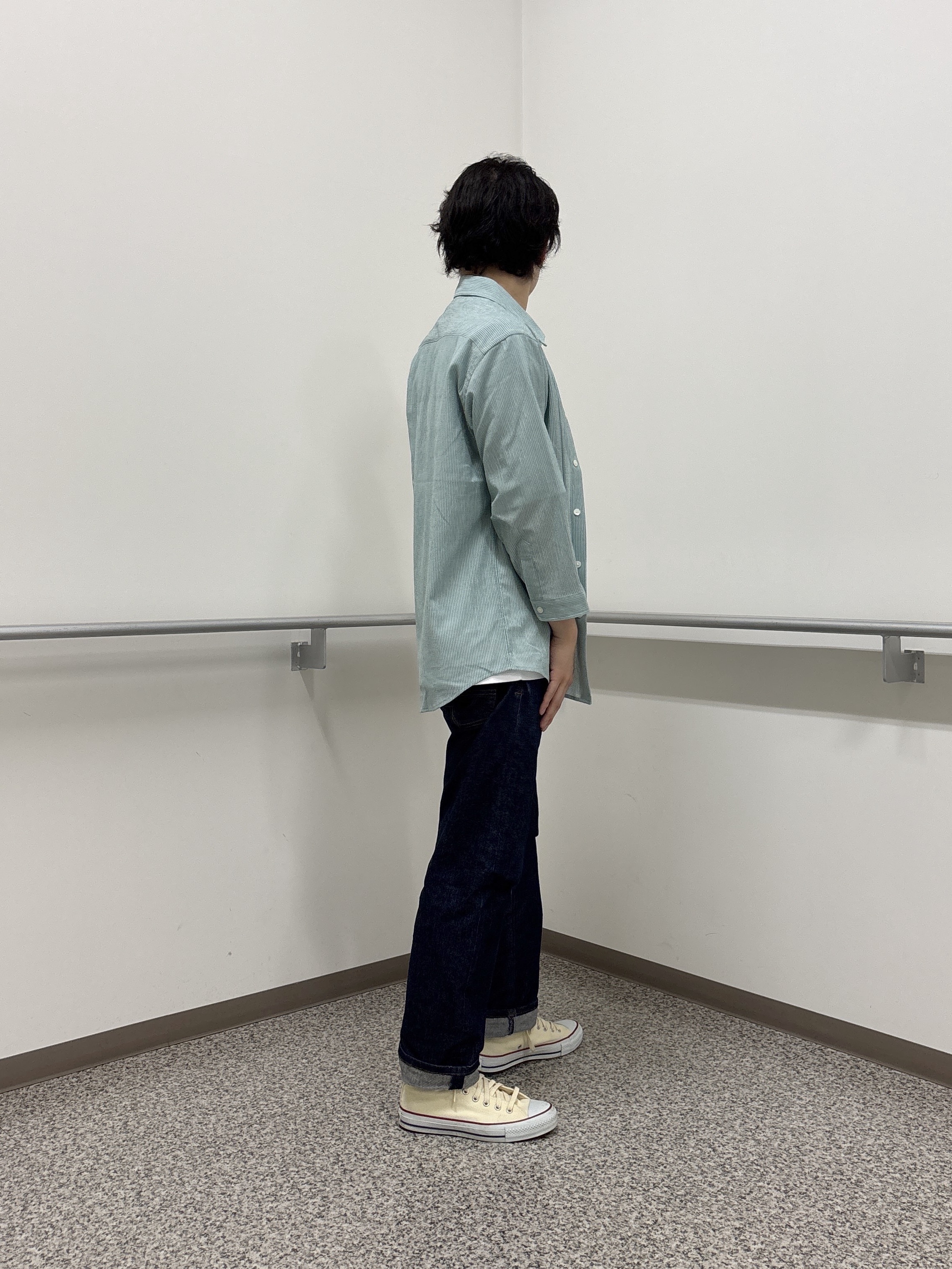 KEIさんの「TAKEO KIKUCHI｜【通気性】トリコットサッカー 7分袖シャツ」を使ったコーディネート