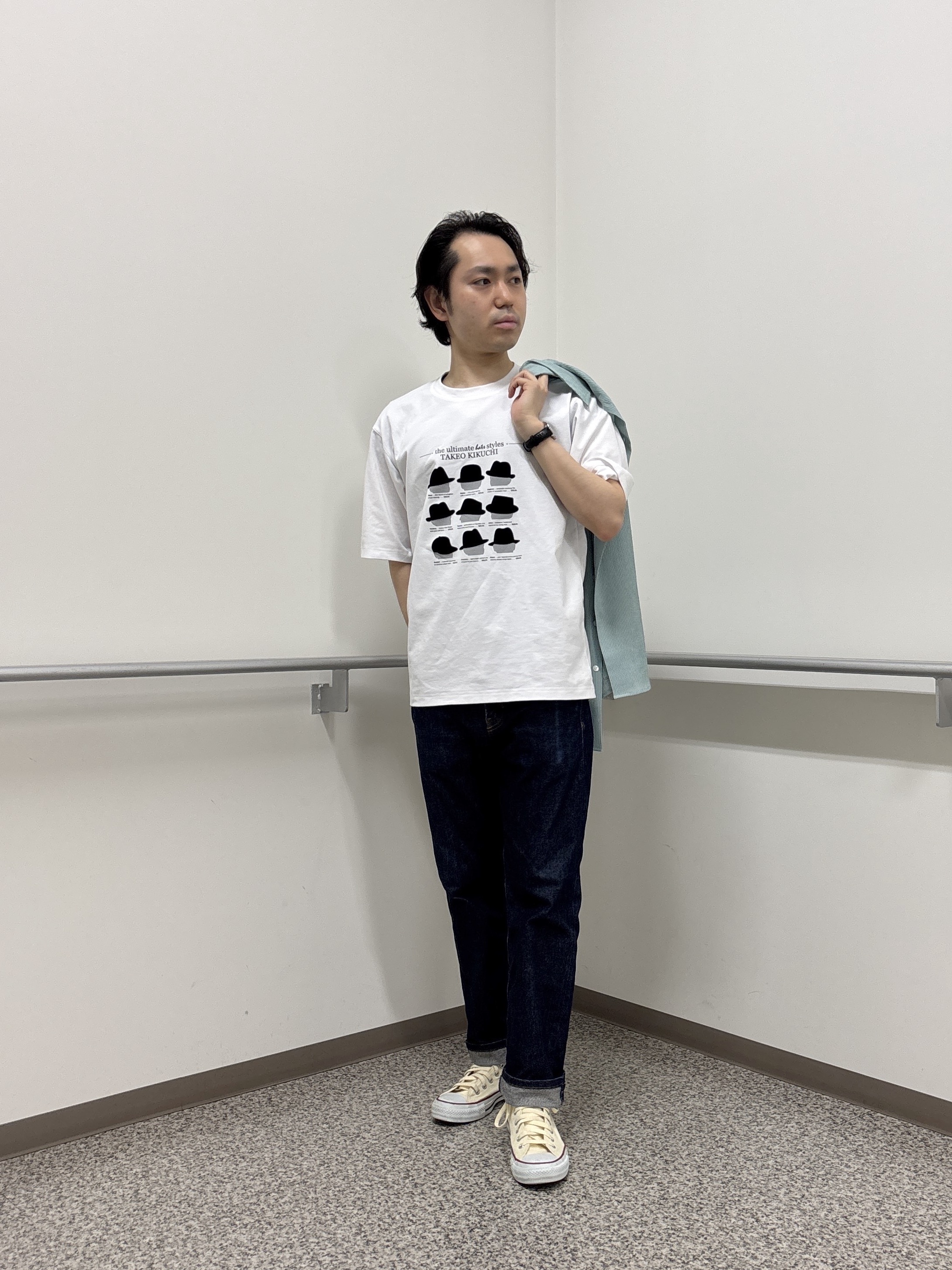 KEIさんの「TAKEO KIKUCHI｜【通気性】トリコットサッカー 7分袖シャツ」を使ったコーディネート